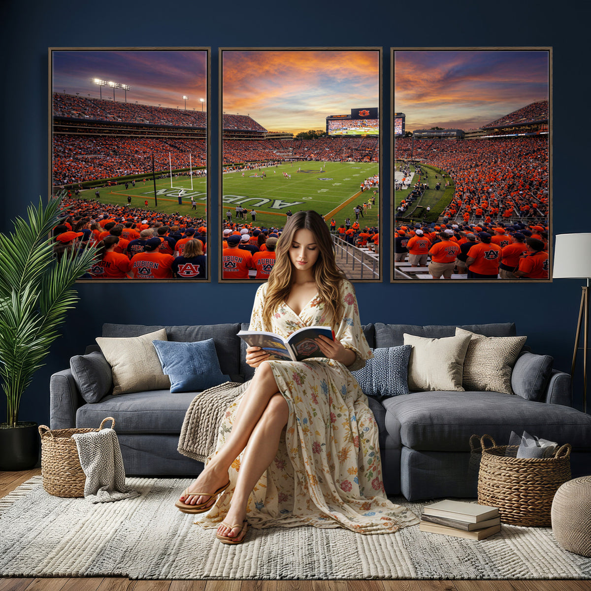 46347891-MGV-CV-36X24 - Stadium Wall Art Canvas Print