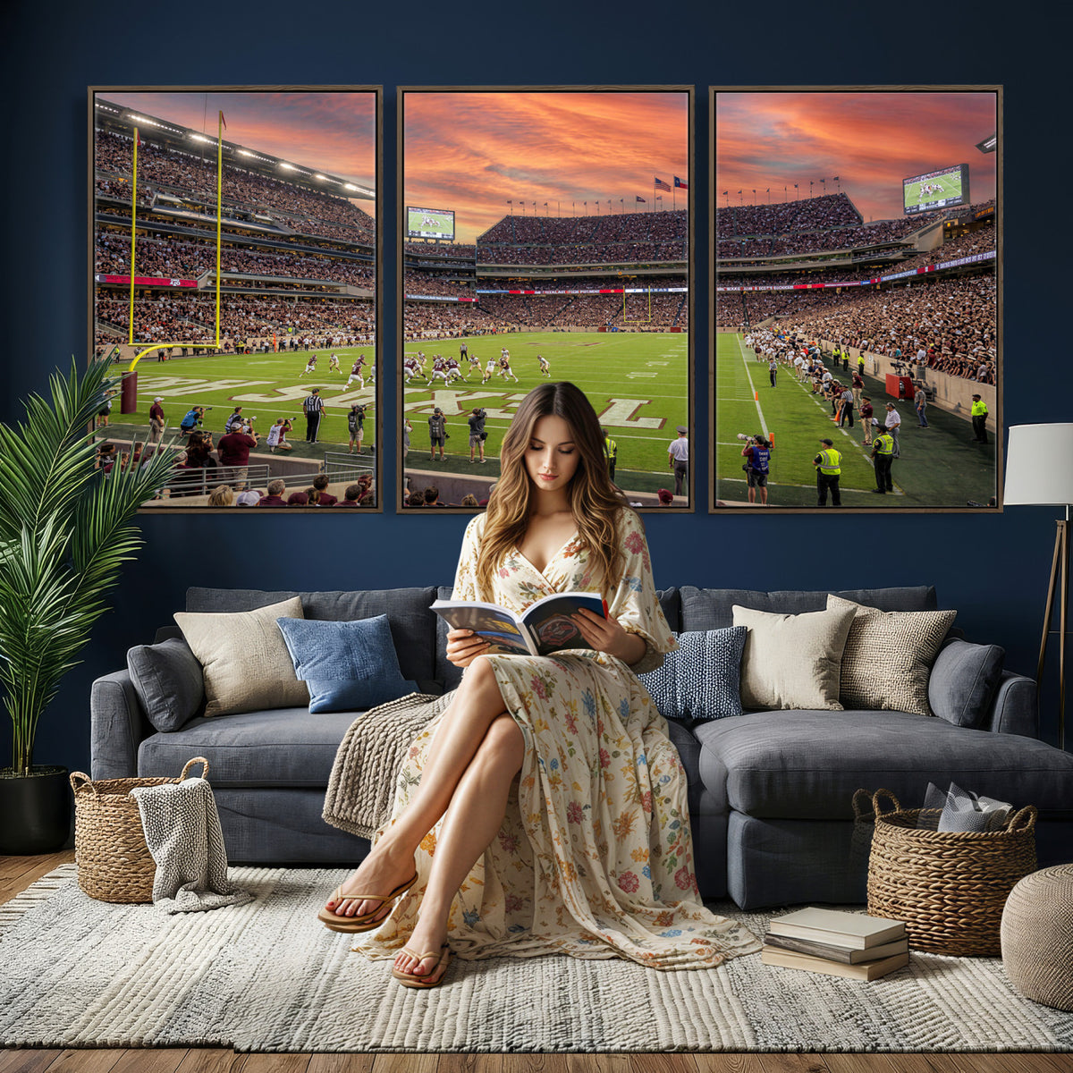 80055809-MGV-CV-36X24 - Stadium Wall Art Canvas Print