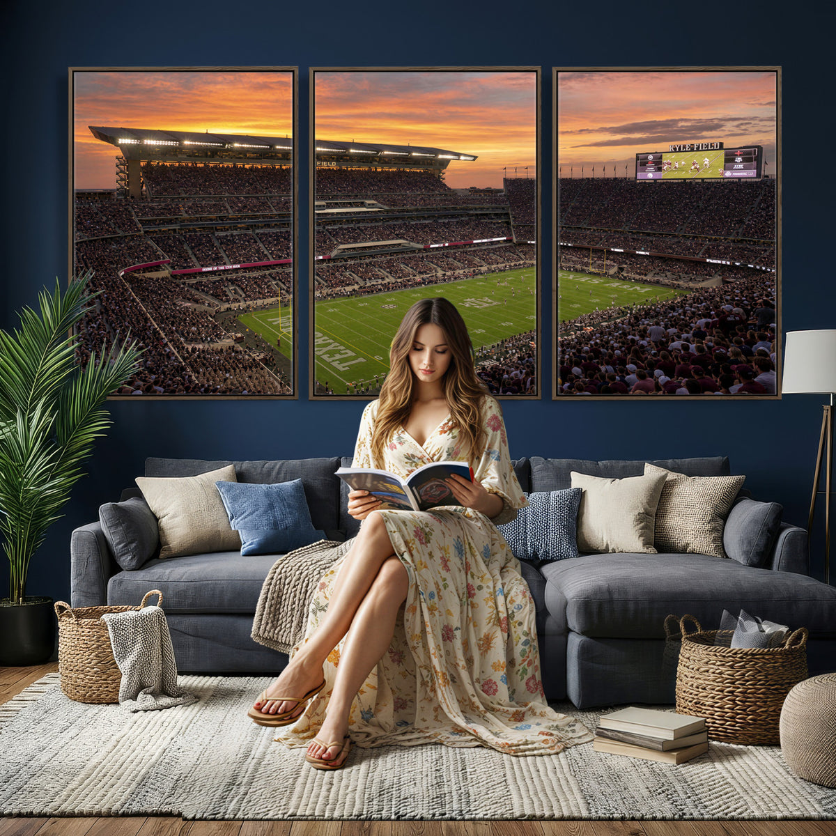 77401853-MGV-CV-36X24 - Stadium Wall Art Canvas Print