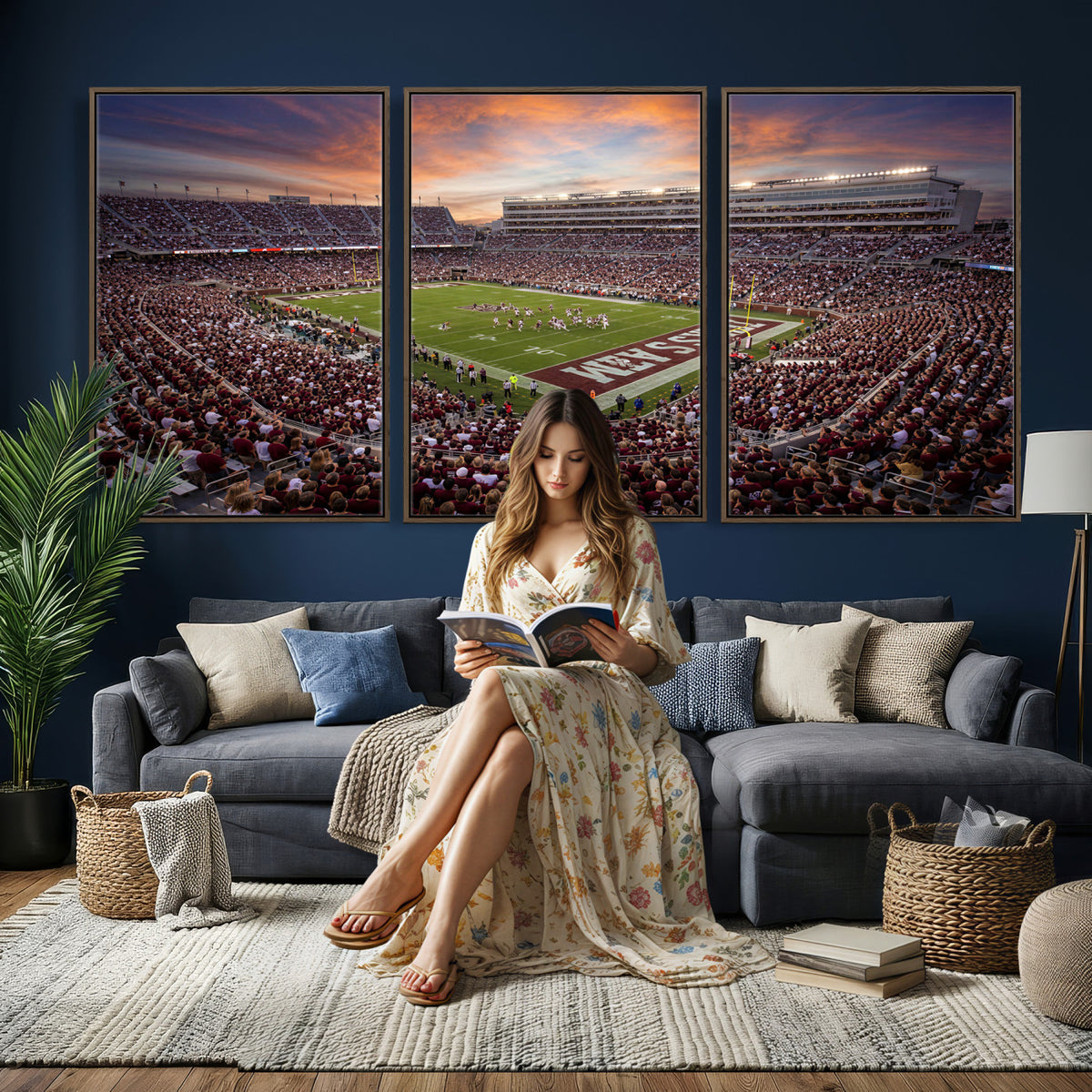 66624578-MGV-CV-36X24 - Stadium Wall Art Canvas Print