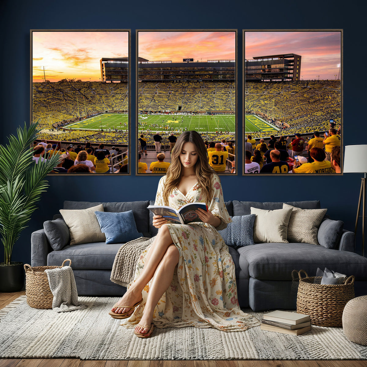 27265223-MGV-CV-36X24 - Stadium Wall Art Canvas Print