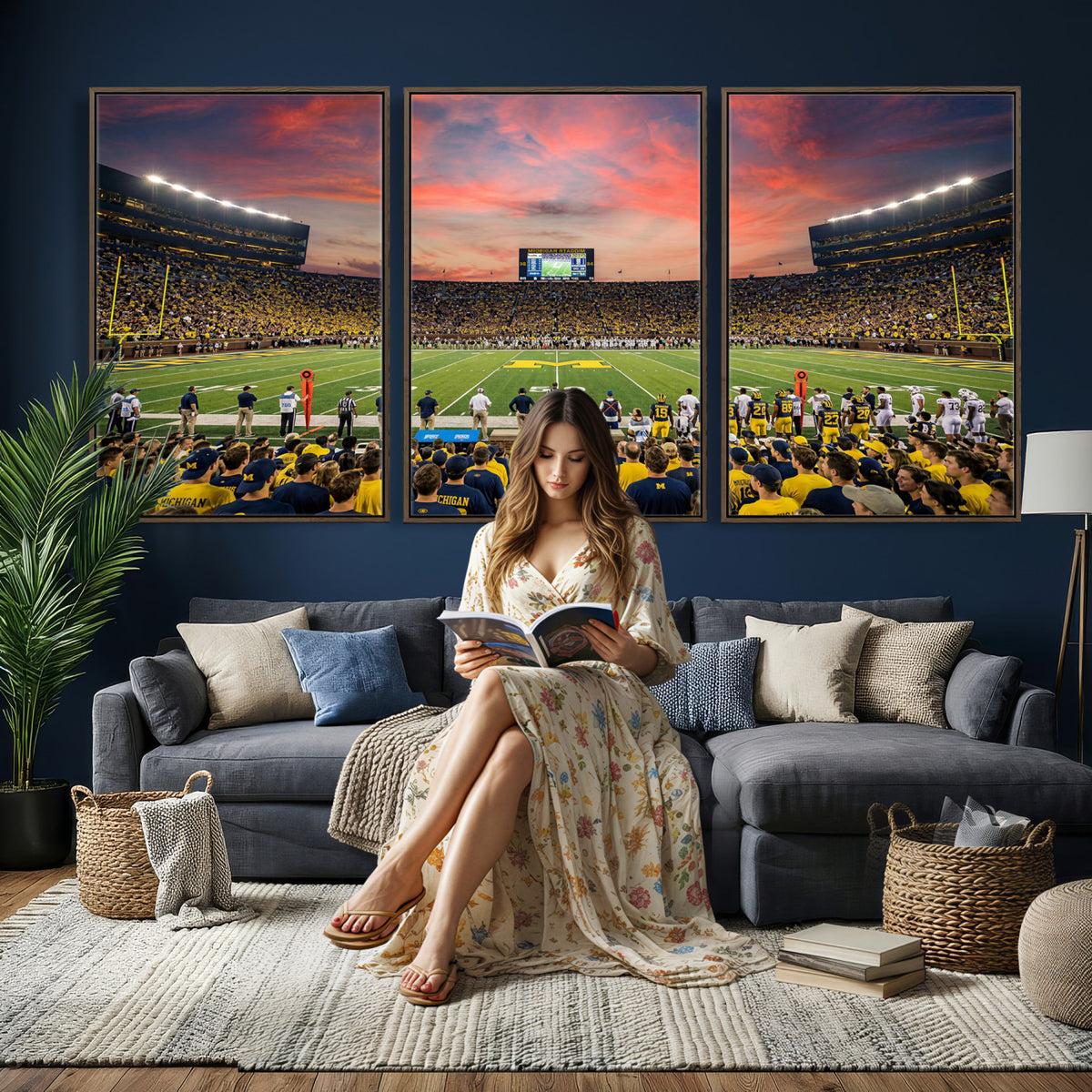 47185949-MGV-CV-36X24 - Stadium Wall Art Canvas Print