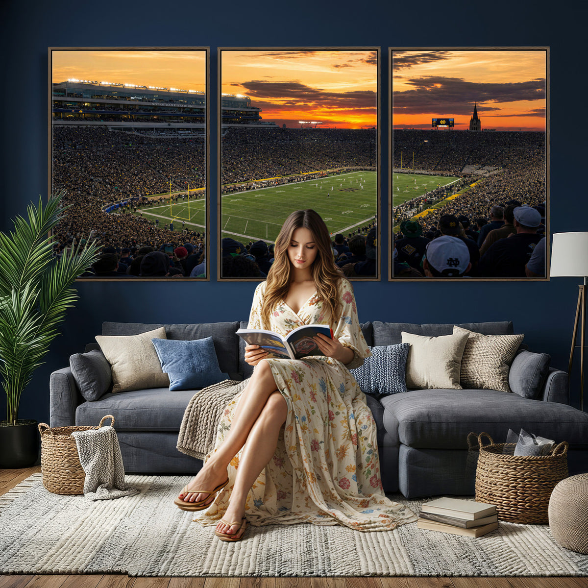 73585402-MGV-CV-36X24 - Stadium Wall Art Canvas Print