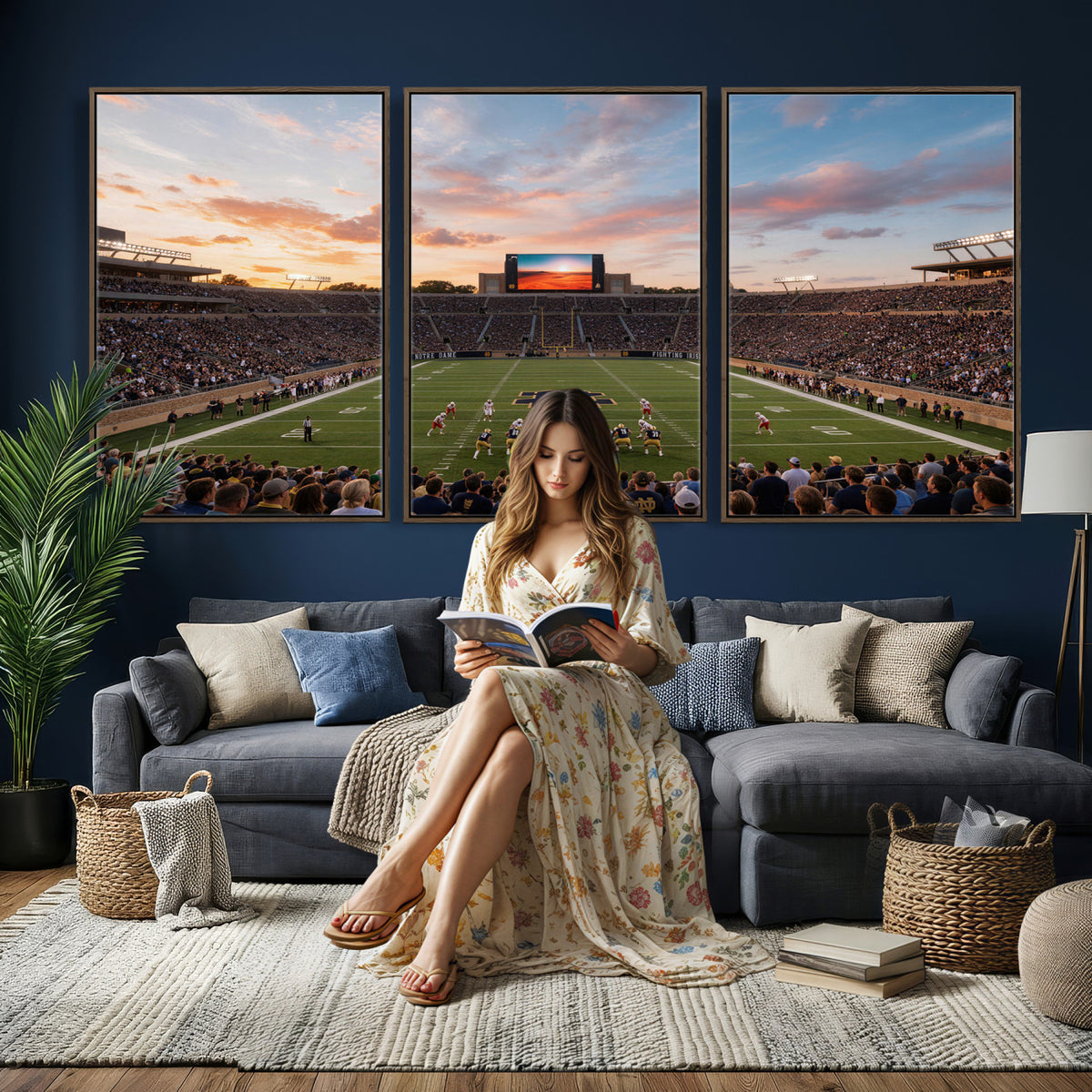 54464530-MGV-CV-36X24 - Stadium Wall Art Canvas Print