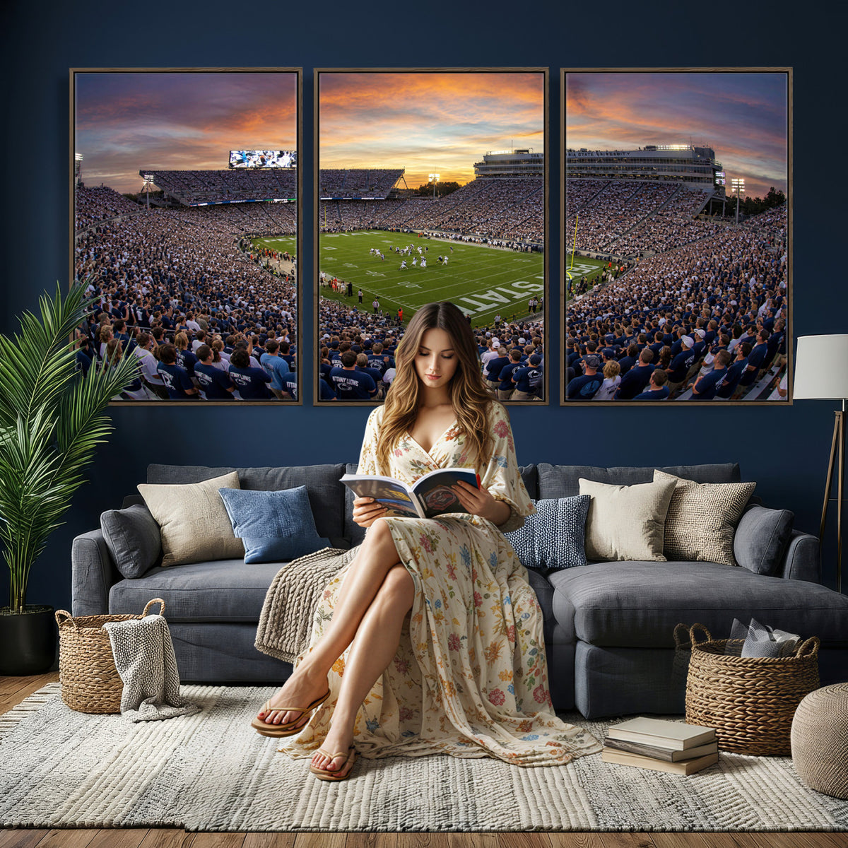 29008668-MGV-CV-36X24 - Stadium Wall Art Canvas Print
