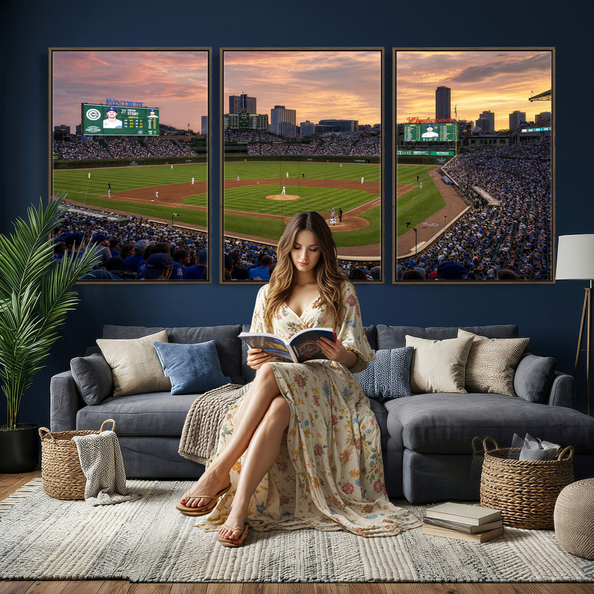 41641466-MGV-CV-36X24 - Stadium Wall Art Canvas Print