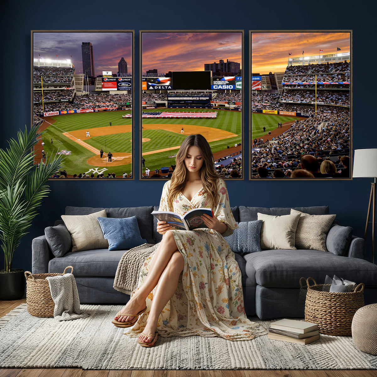 39000124-MGV-CV-36X24 - Stadium Wall Art Canvas Print