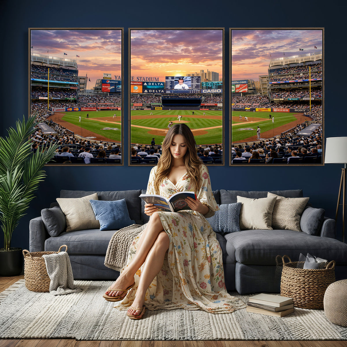 26297292-MGV-CV-36X24 - Stadium Wall Art Canvas Print