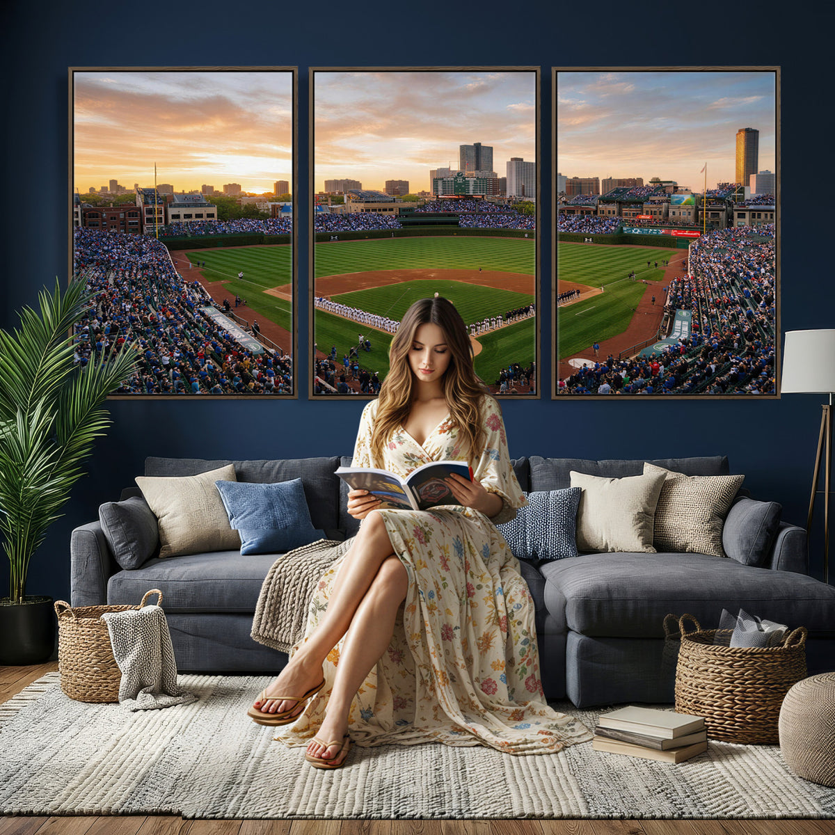 76885212-MGV-CV-36X24 - Stadium Wall Art Canvas Print