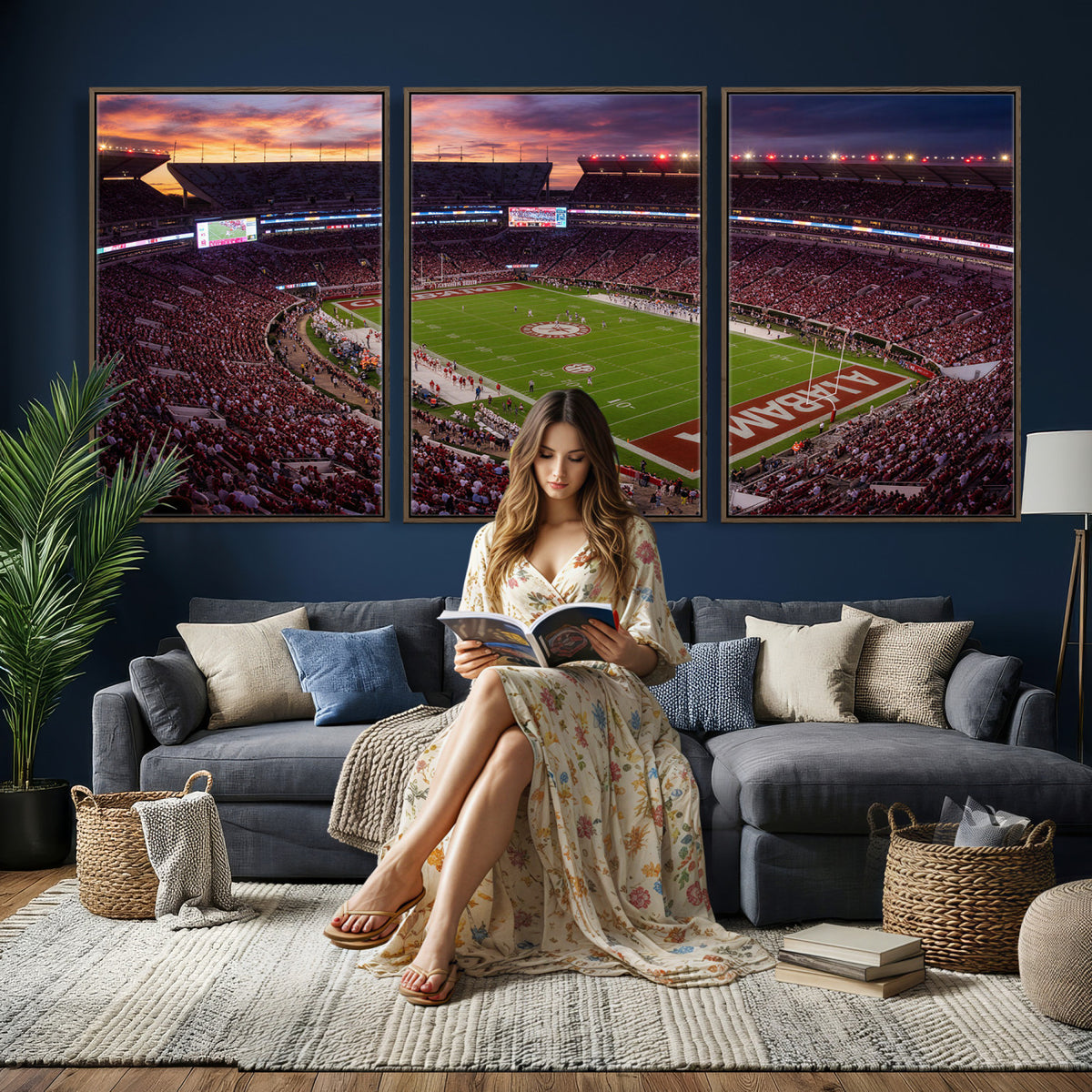 59537492-MGV-CV-36X24 - Stadium Wall Art Canvas Print