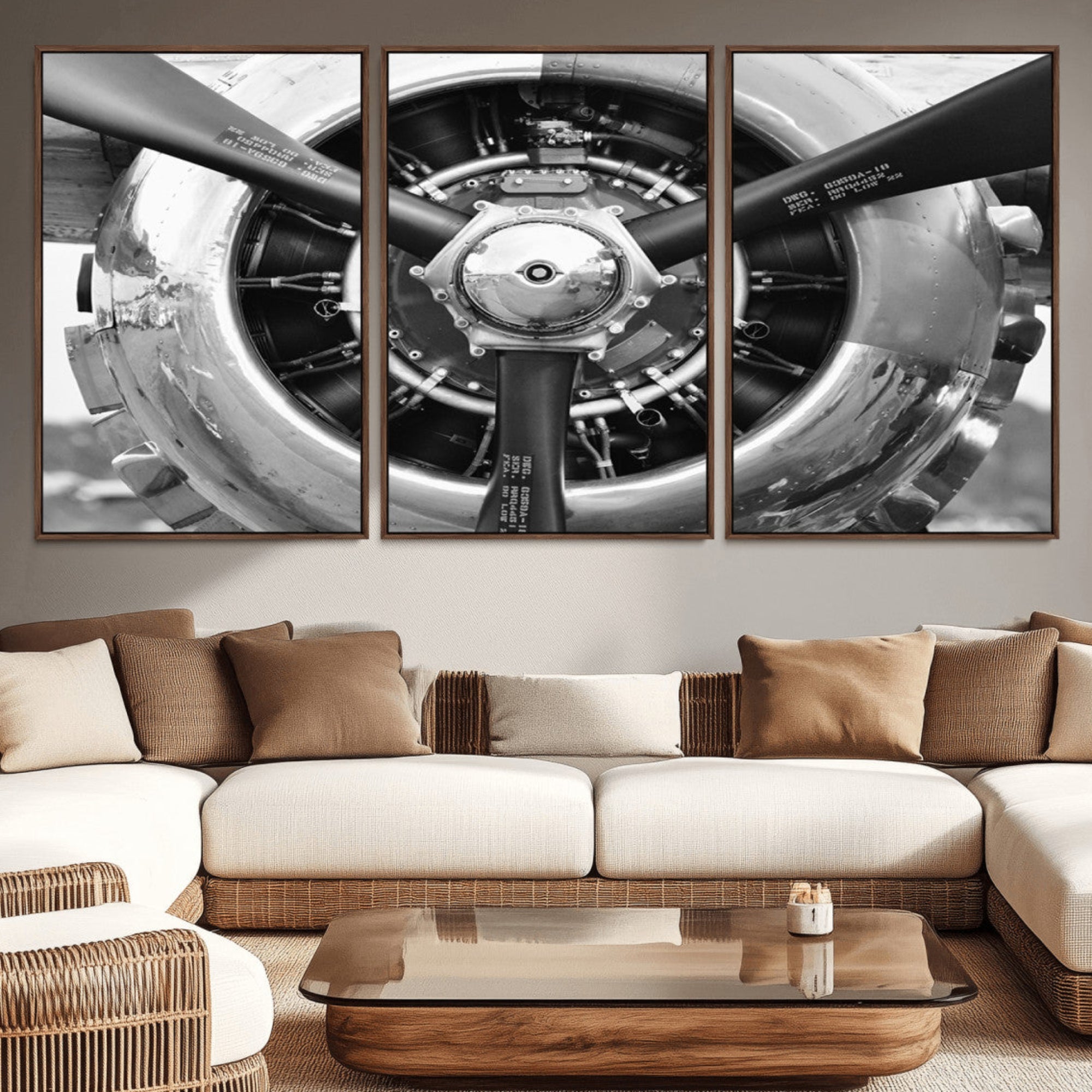 28132-MGV-CV-36X24-Vintage Airplane Wall Art Canvas Print