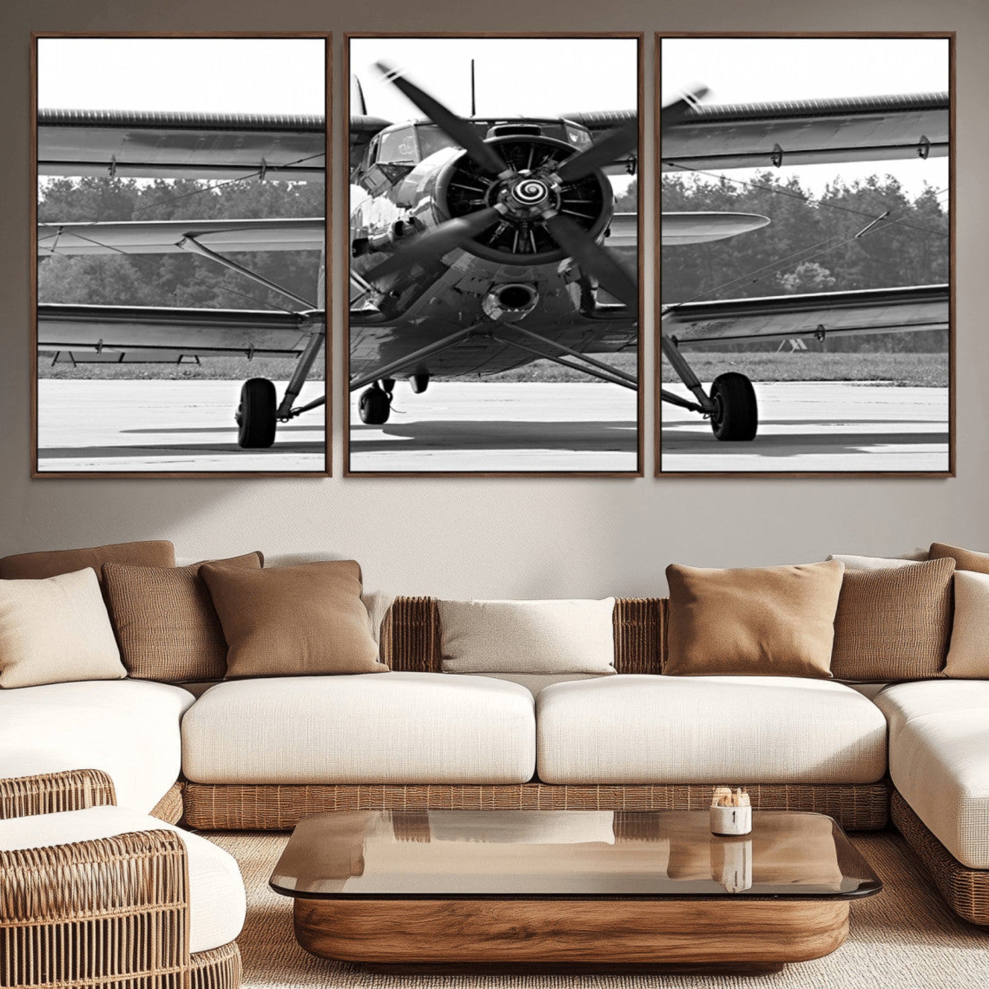 74816-MGV-CV-36X24-Wall Art Old War Plane Canvas Print