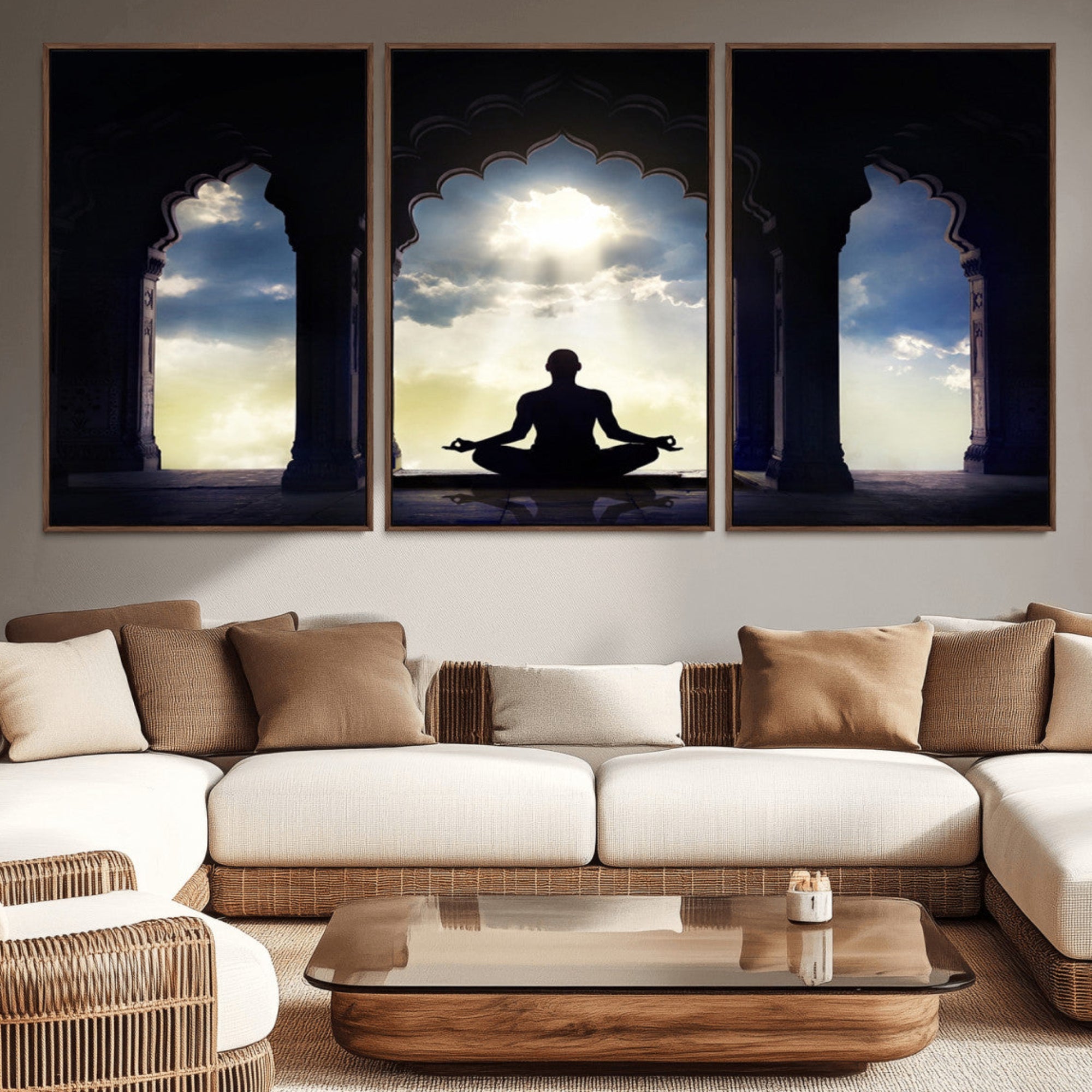 26862-MGV-CV-36X24-Women and Yoga Wall Art Canvas Print