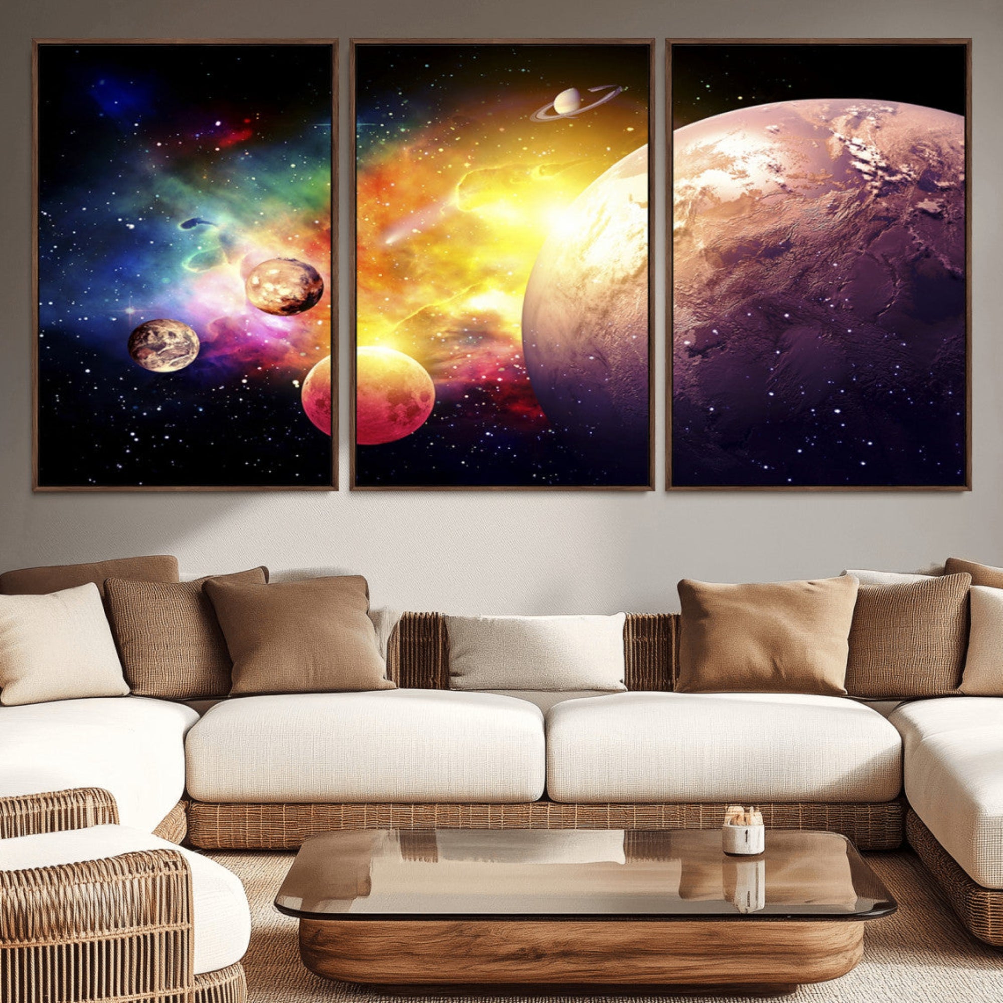 51843-MGV-CV-36X24-Space and Galaxy Canvas Print