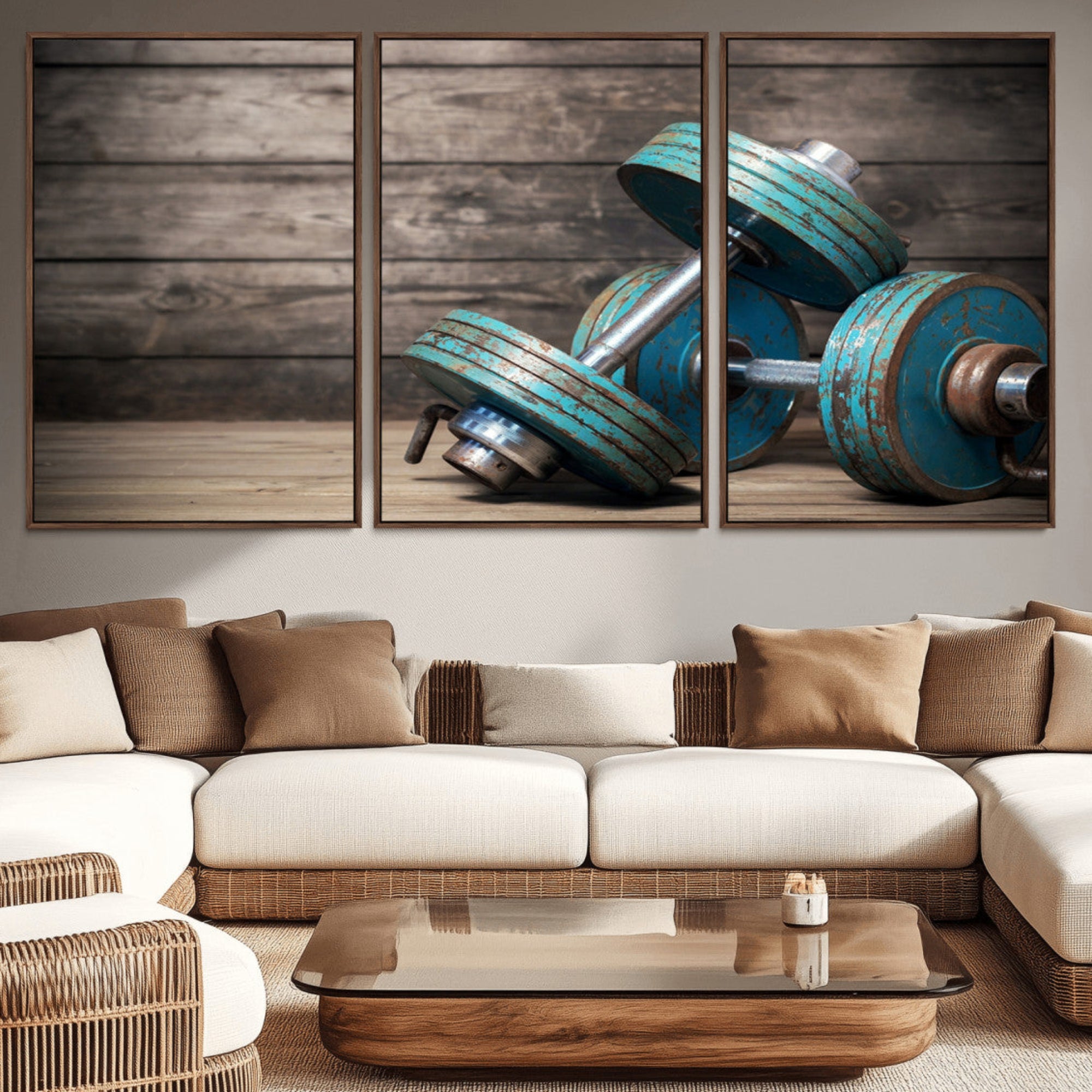 39364-MGV-CV-36X24-Dambell and Sport Wall Art Canvas Print