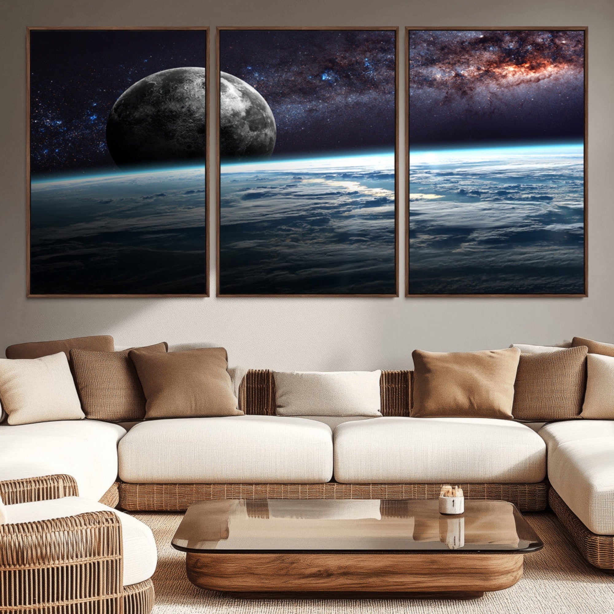 22395-MGV-CV-36X24-Space and Planet Canvas Print