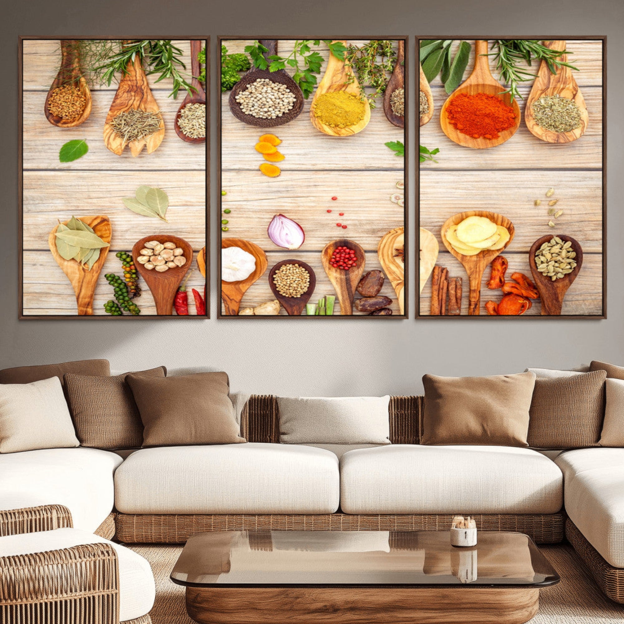 29667-MGV-CV-36X24-Kitchen Spice on the Table Wall Art, Kitchen Spice Wall Art Canvas Print