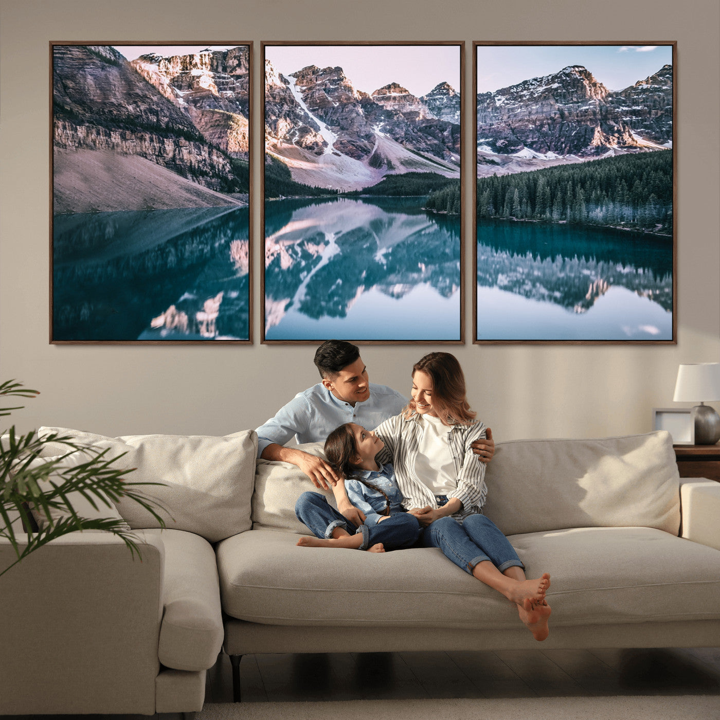 MGV-FC-60X30-3P - Banff Nal Park Wall Art Canvas Print