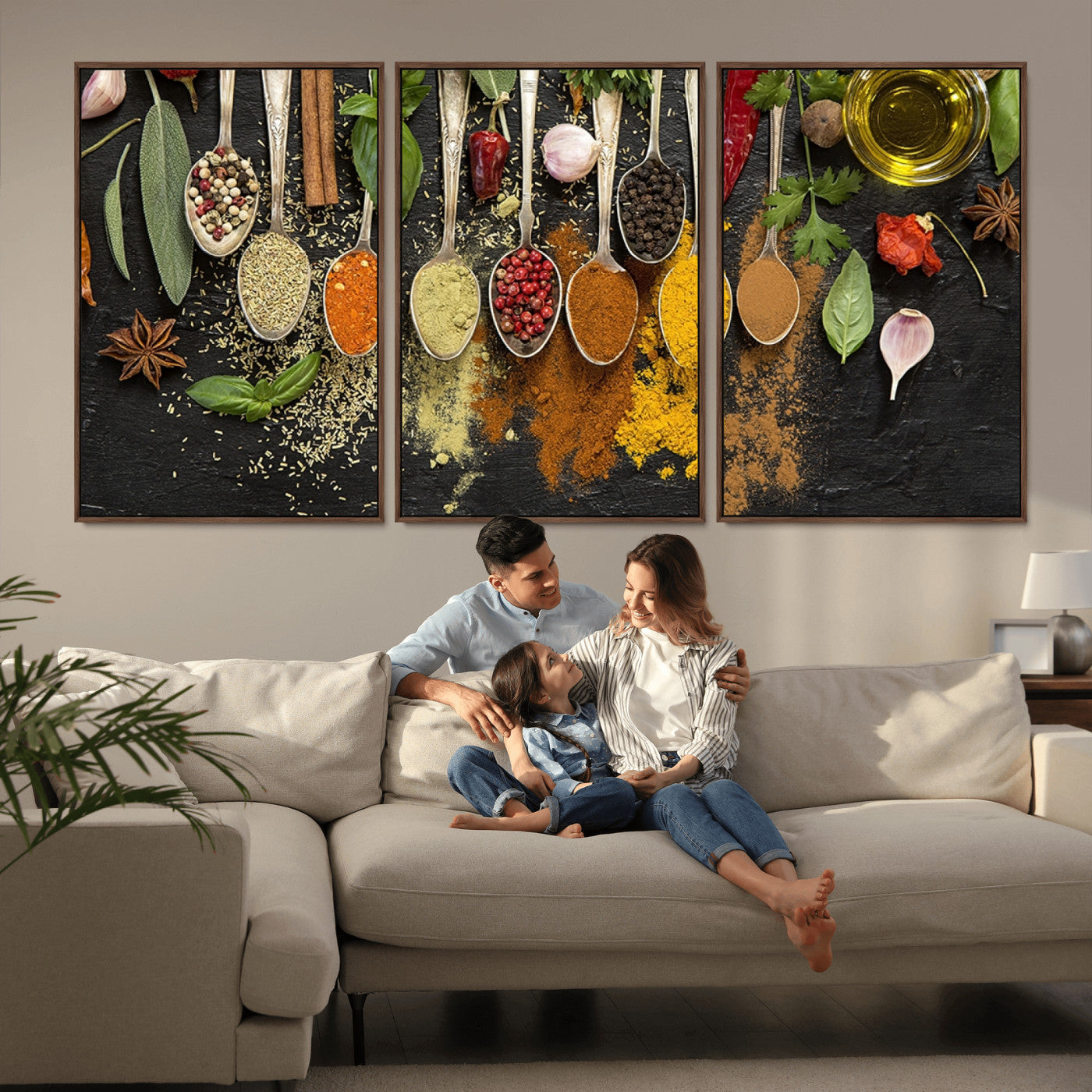 MGV-FC-60X30-3P - Spices Wall Art Canvas Print