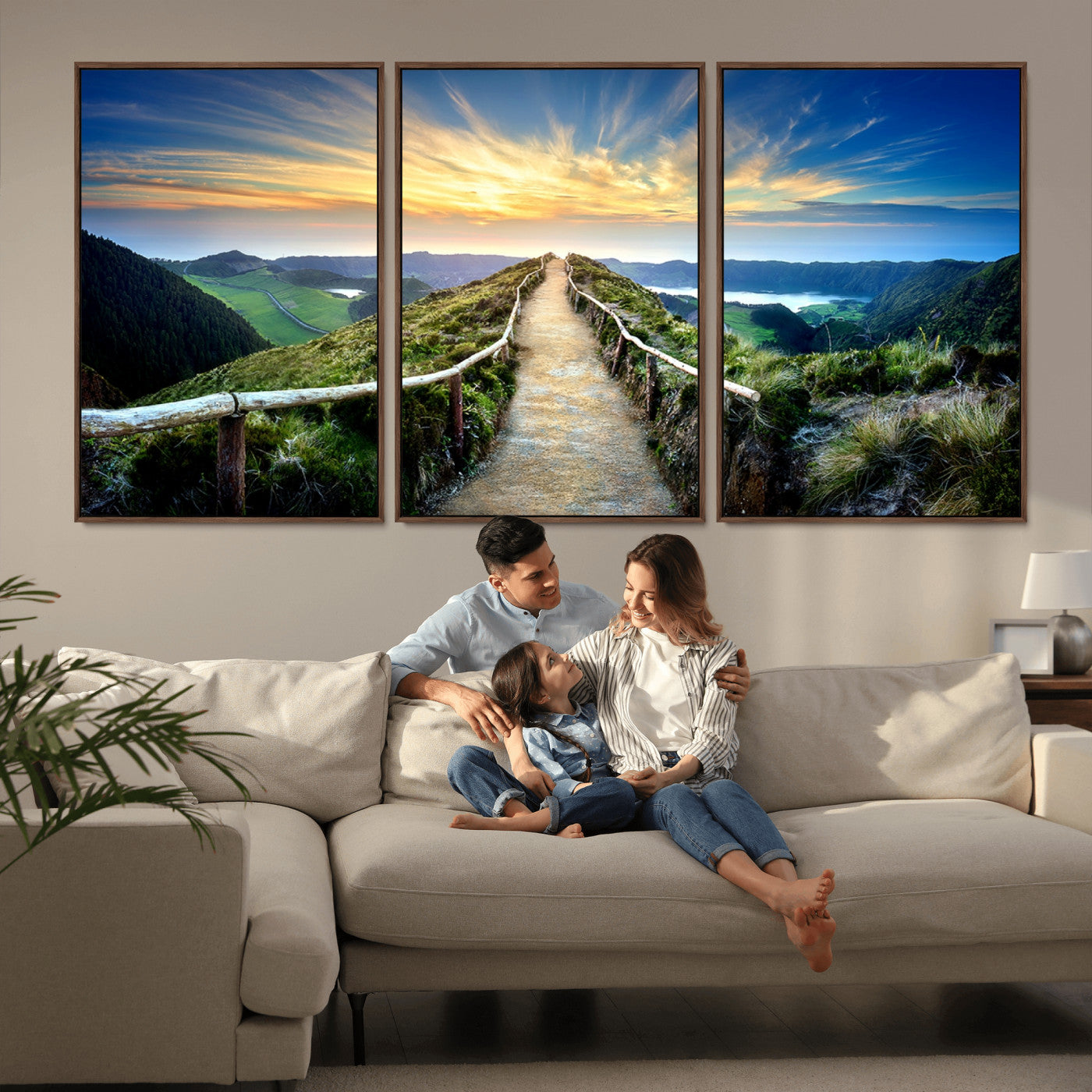 58887-MGV-FC-60X30-3P_Walnut-Mountain Landscape Wall Art Canvas Print
