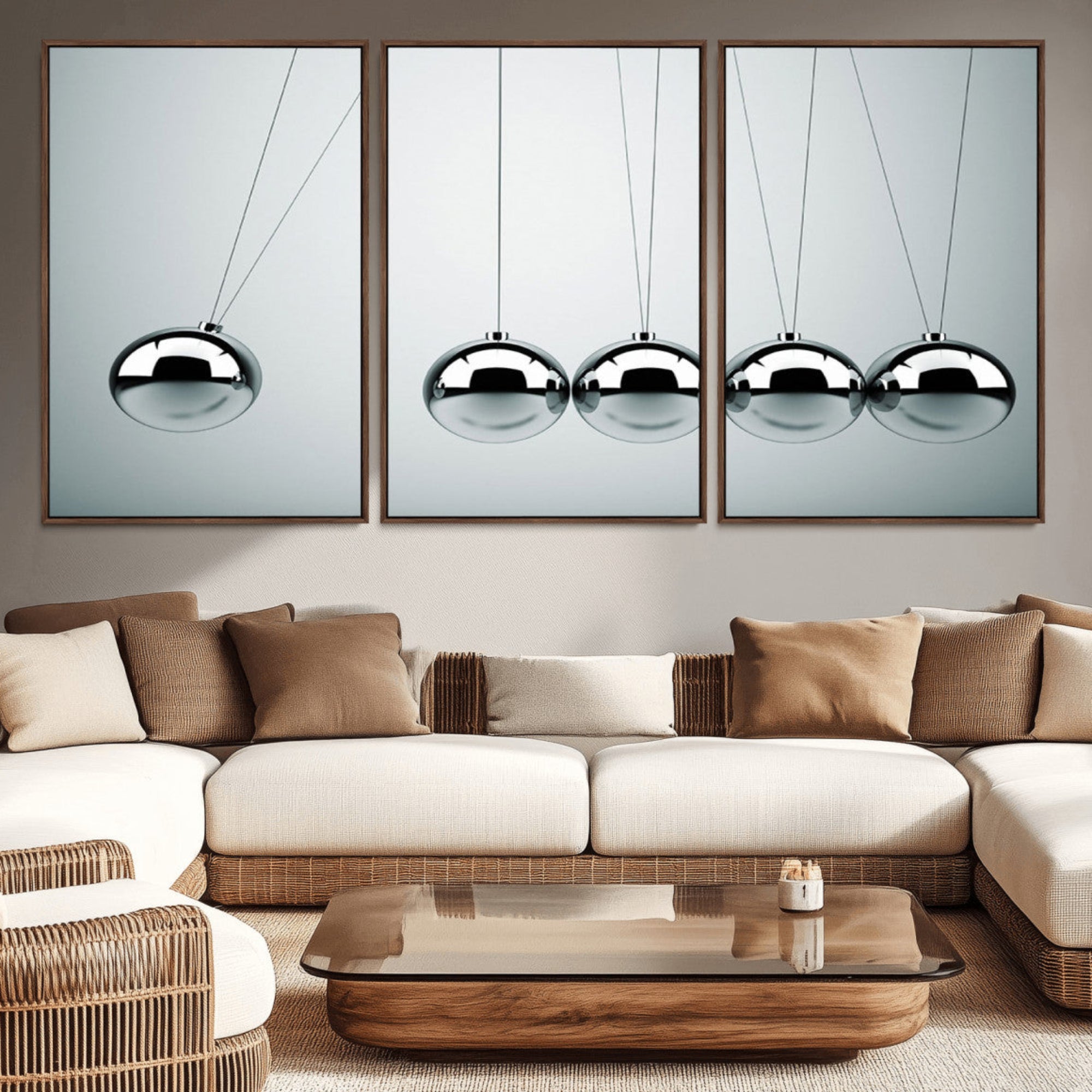 45465-MGV-CV-36X24-Newton's Cradle Wall Art Canvas Print, Framed Newton Cradle Wall Art