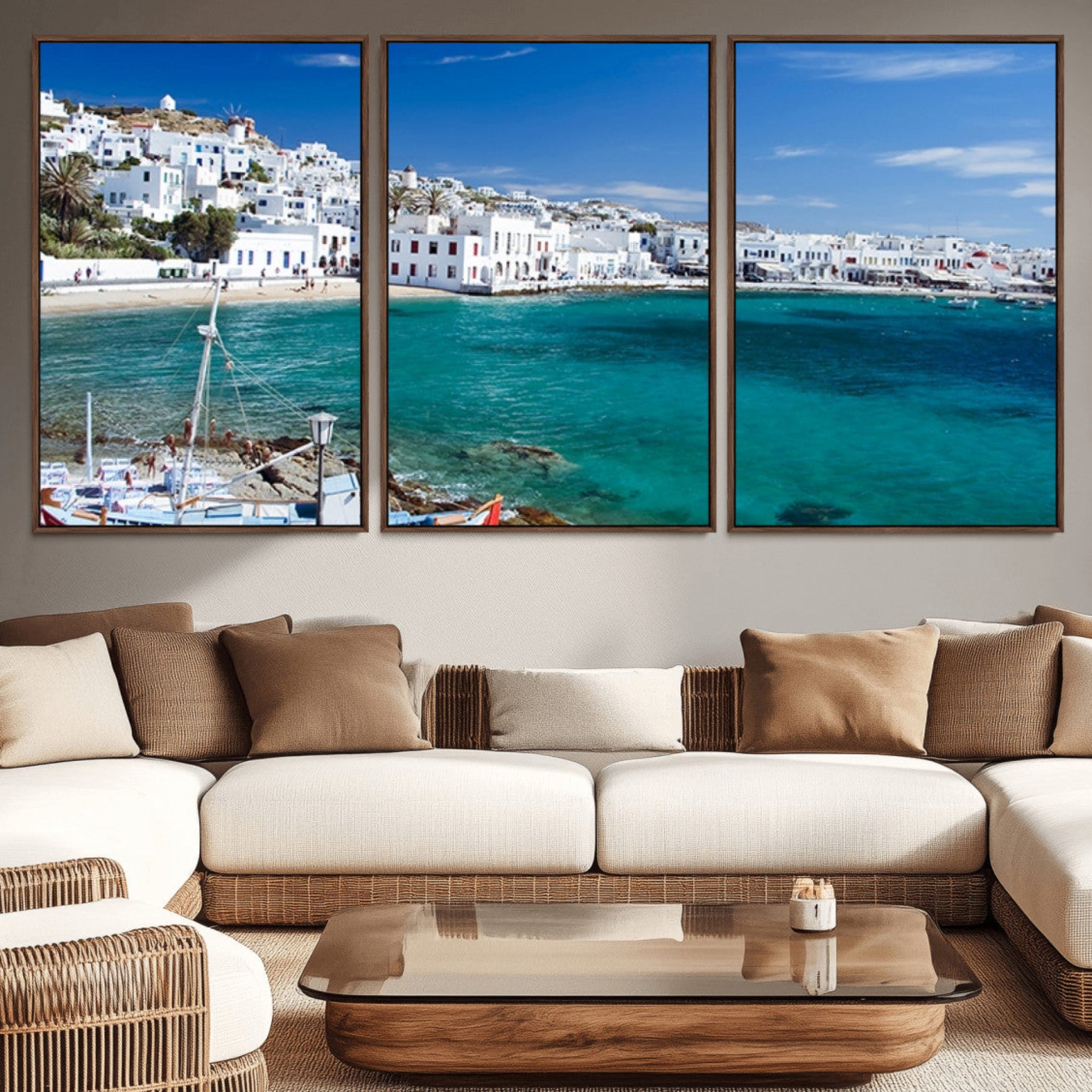 45428-MGV-CV-36X24-Santorini Wall Art Canvas Print