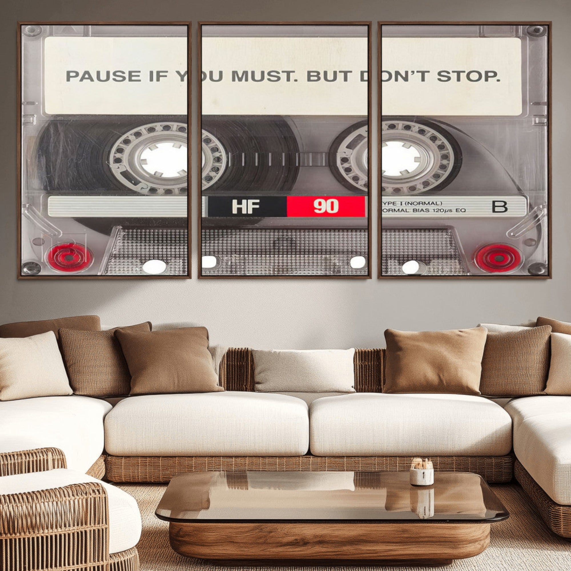 75360-MGV-CV-36X24-Music Cassette Iconic Wall Art Canvas Print