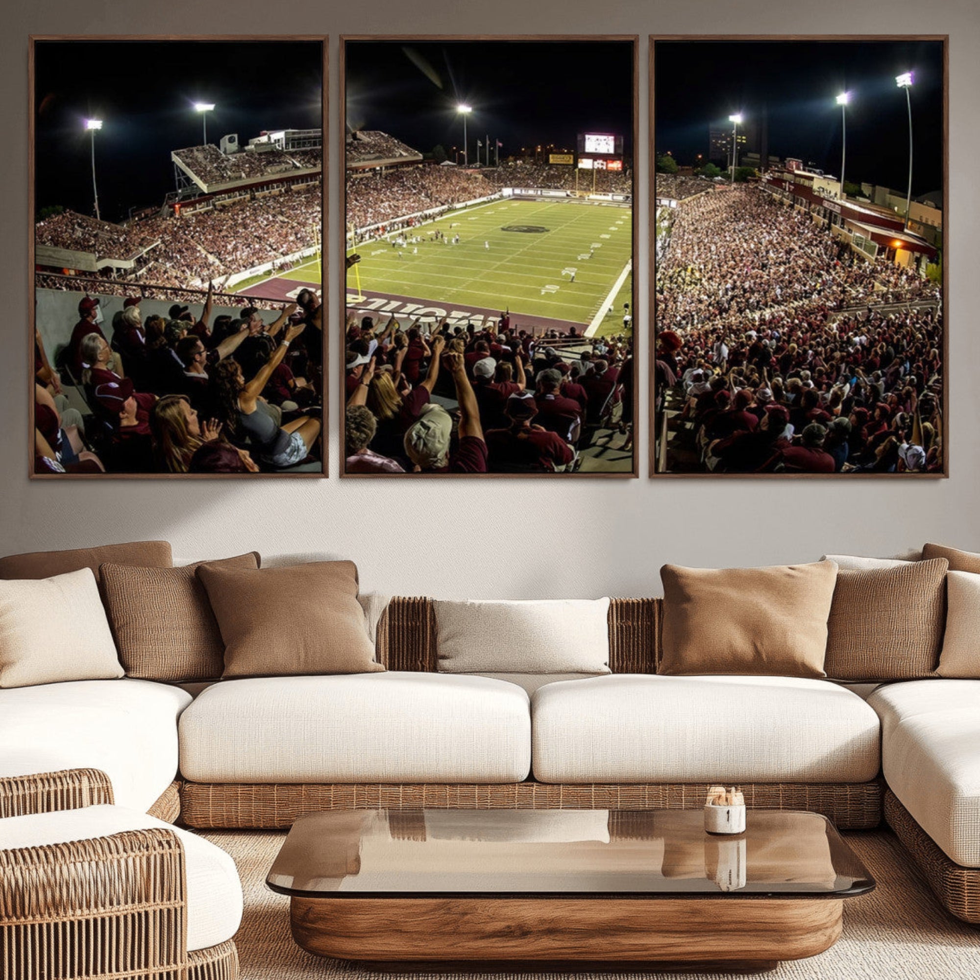 94126-MGV-CV-36X24-Washington-Grizzly Stadium Canvas Print, American Football Wall Art Canvas Print, Stadium Sport Wall