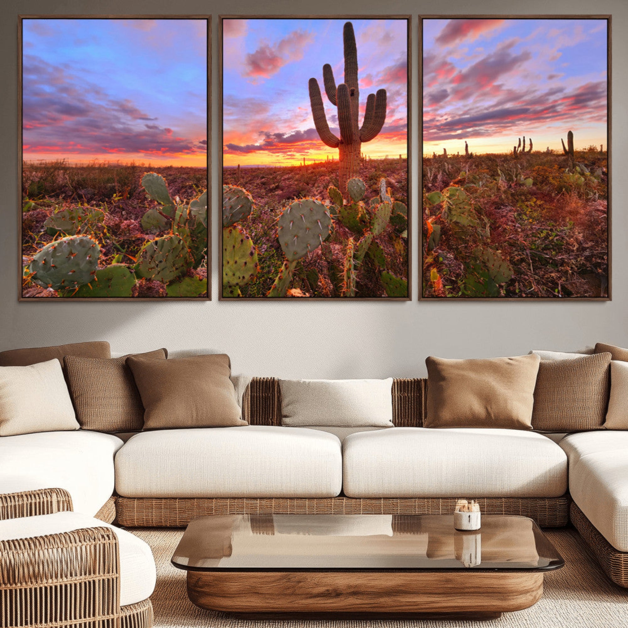70465-MGV-CV-36X24-Arizona Desert Sunset Wall Art Canvas Print