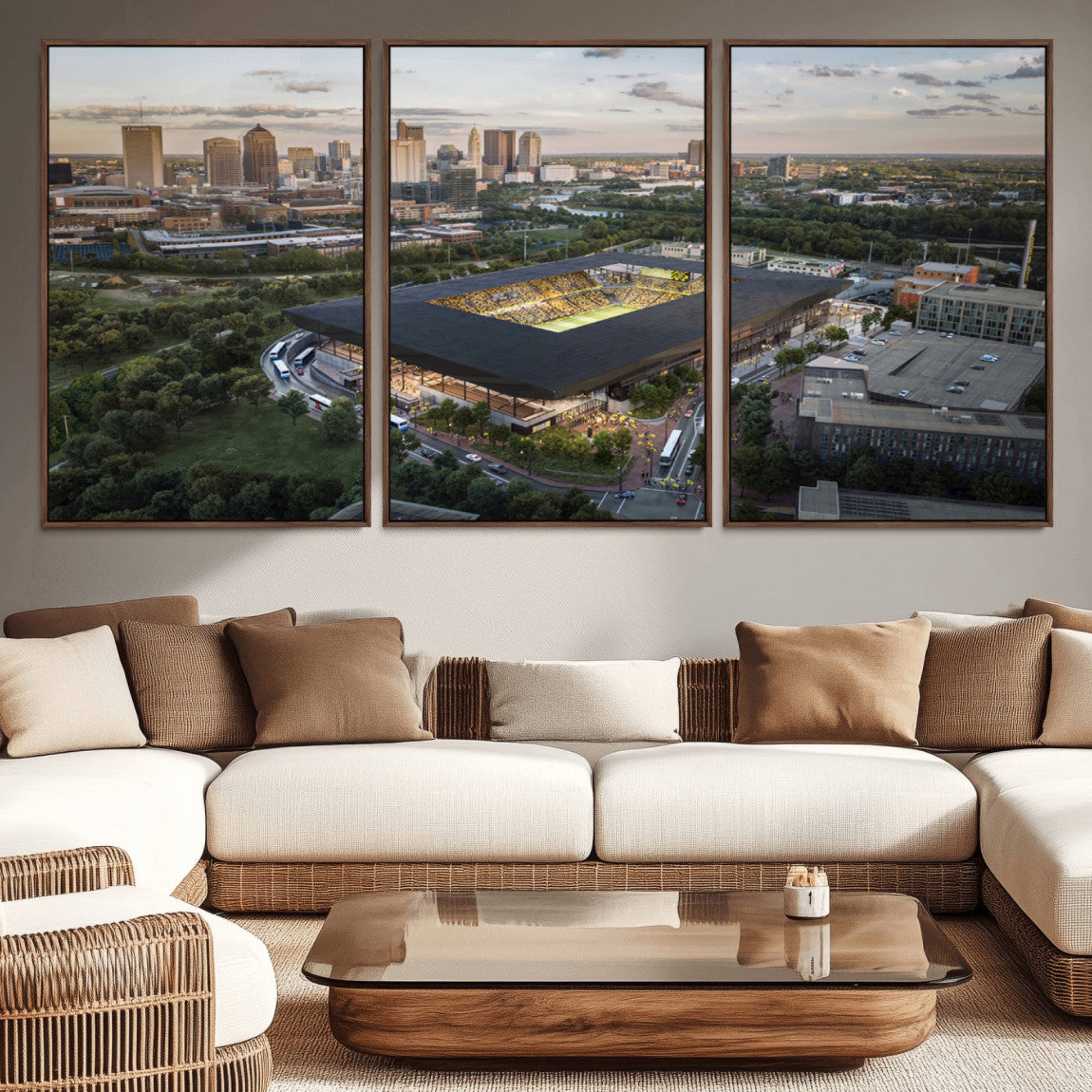 90971-MGV-CV-36X24-Columbus Crew Soccer Team Print - Columbus Crew Stadium Wall Art, Columbus Crew Soccer Wall Art
