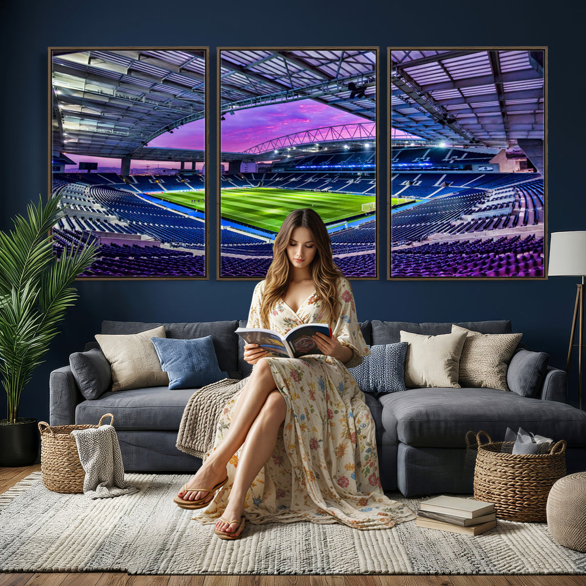 10851-MGV-CV-36X24 - FC Porto Soccer Team Print Canvas, Dragon Stadium Wall Art