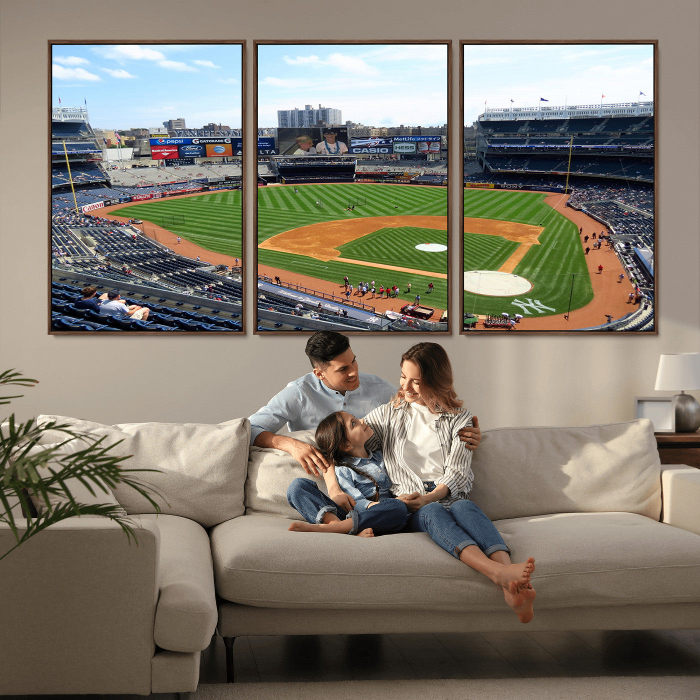 MGV-FC-60X30-3P - Buffalo Bills Stadium Wall Art - Buffalo Bills Decor- NFL Fans Gift, Perfect Sports Decor for Living