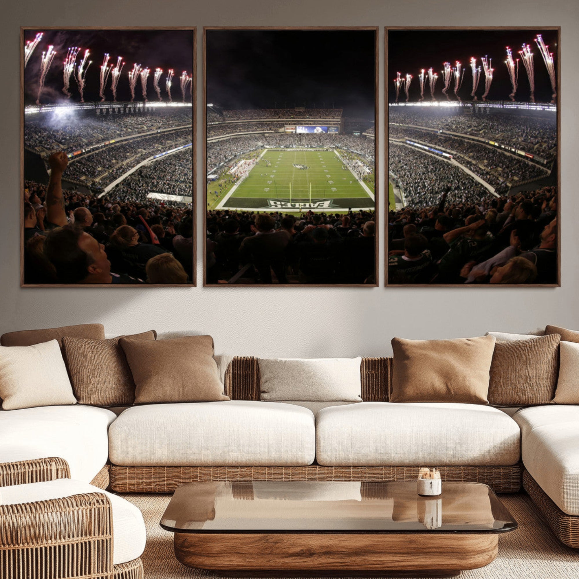 70773-MGV-CV-36X24-Eagles Field Stadium Wall Art - Philadelphia Eagles Football Team Print - Philadelphia Lincoln