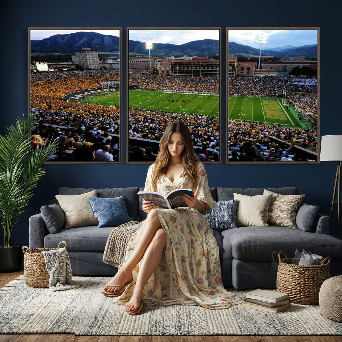 60552-MGV-CV-36X24 - Folsom Field, University of Colorado Buffaloes Football