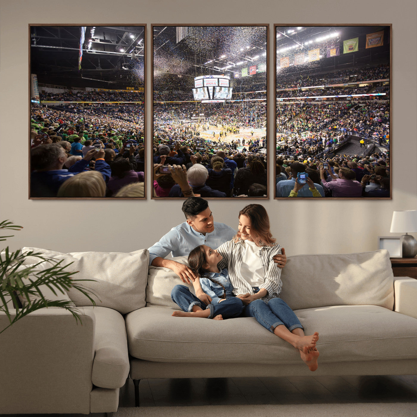 MGV-FC-60X30-3P - Bridgestone Arena Wall Art Canvas | Nashville Predators Hockey Team Print | Canvas Print | Ready to