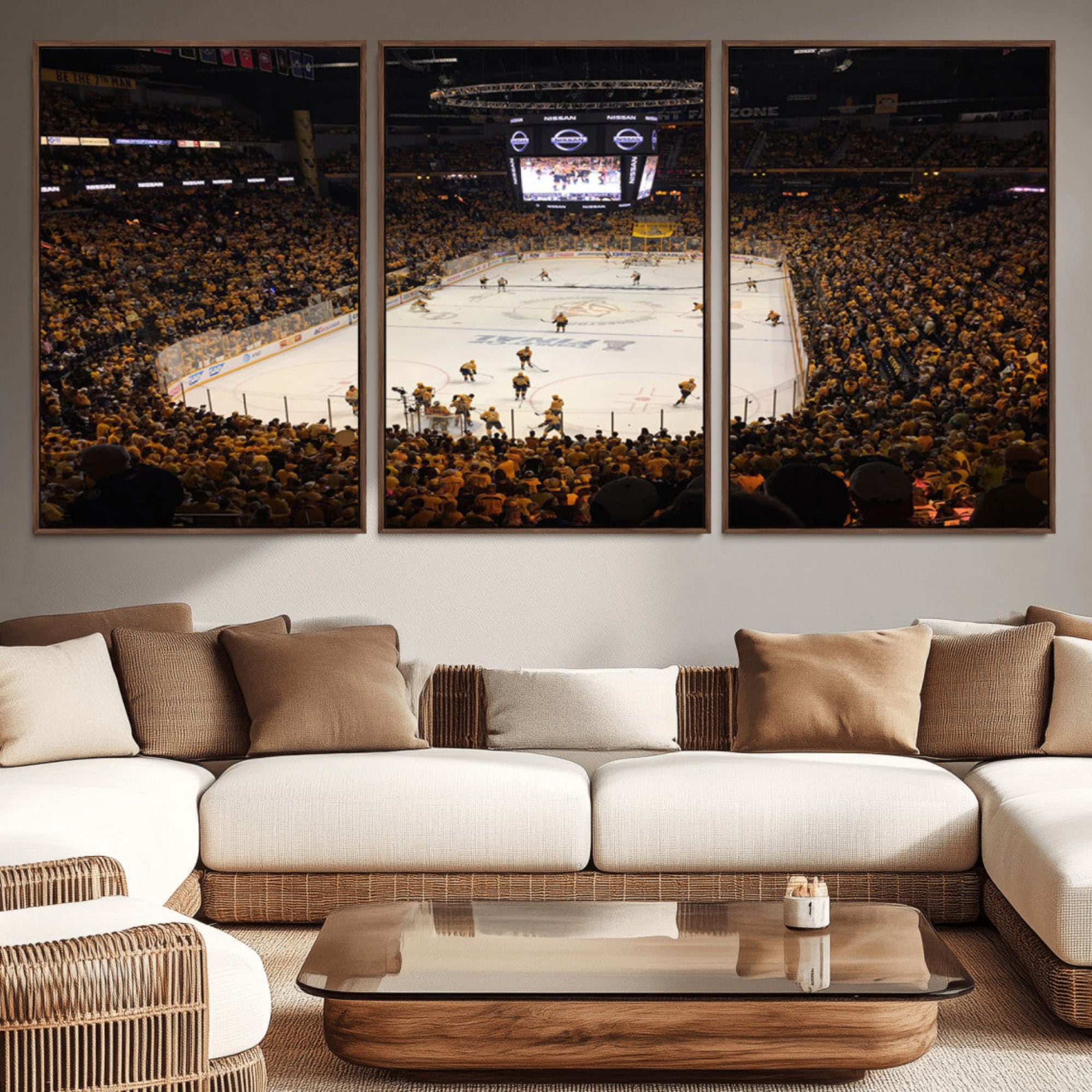 99407-MGV-CV-36X24-Bridgestone Arena - Nashville Predators Hockey Team Print - Nashville Wall Art Canvas Print