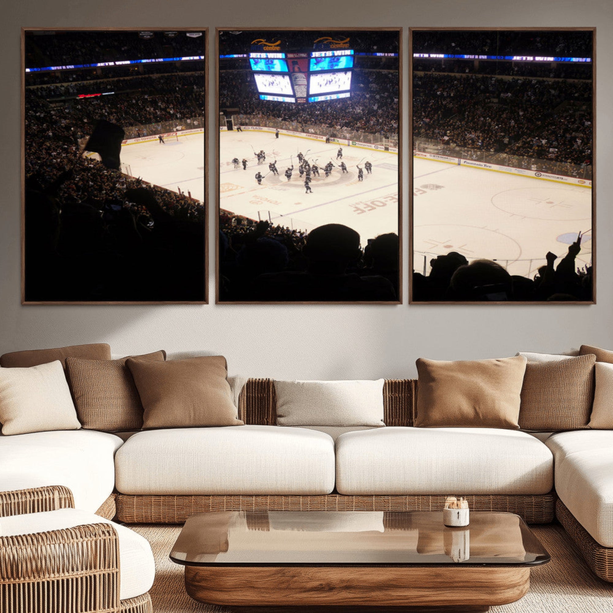 22497-MGV-CV-36X24-Canada Life Centre Wall Art | Winnipeg Jets Hockey Team Print Canvas | Ready to Hang | Winnipeg Wall