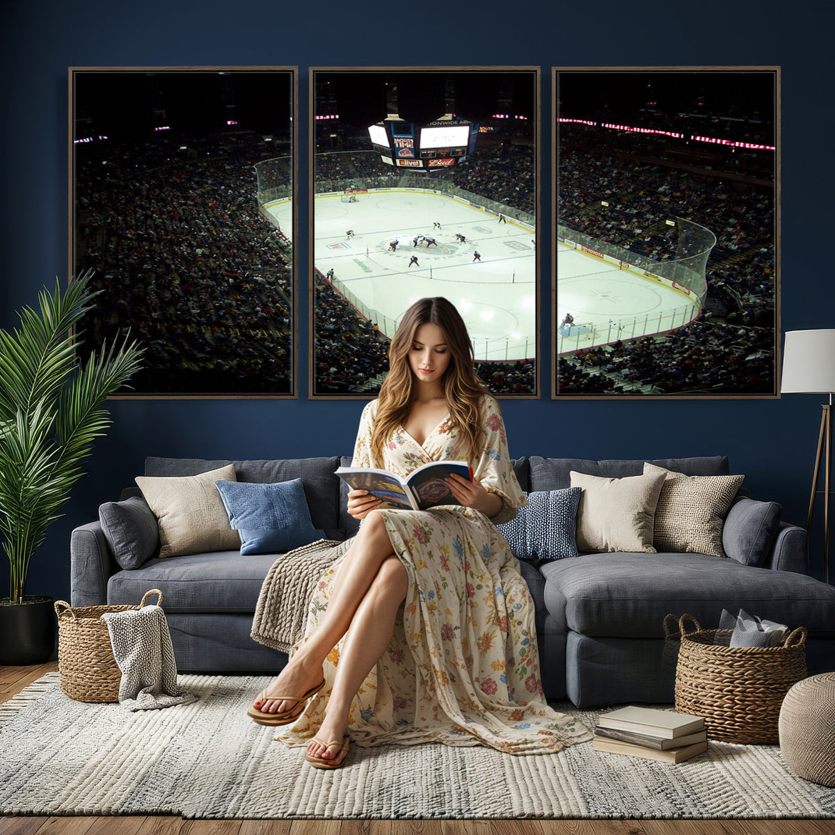 38823-MGV-CV-36X24 - Nationwide Arena Ohio Columbus Blue Jackets Hockey Stadium