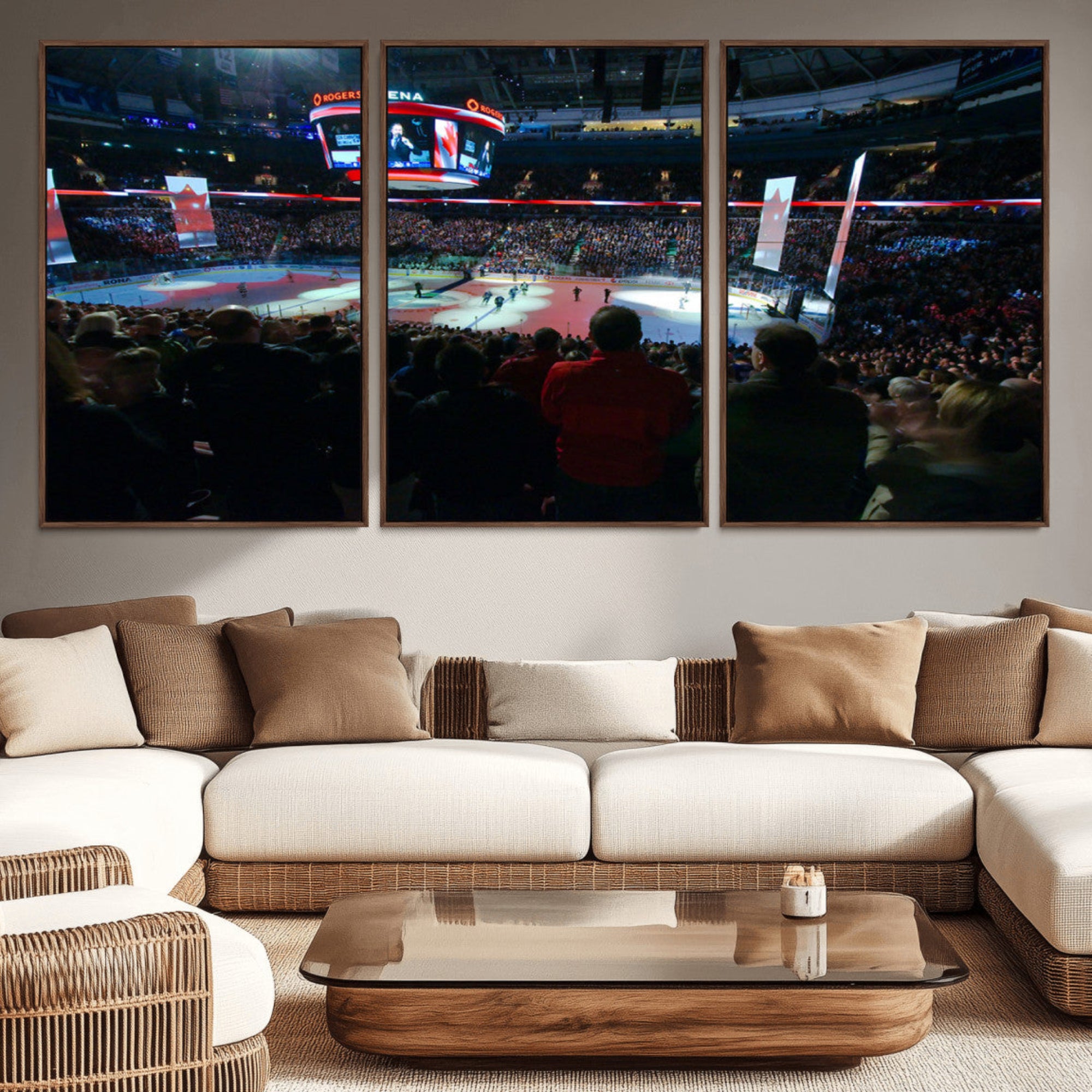 84945-MGV-CV-36X24-Rogers Arena Vancouver Canucks Ice Hockey Stadium Wall Art, Vancouver Canucks Ice Hockey Print