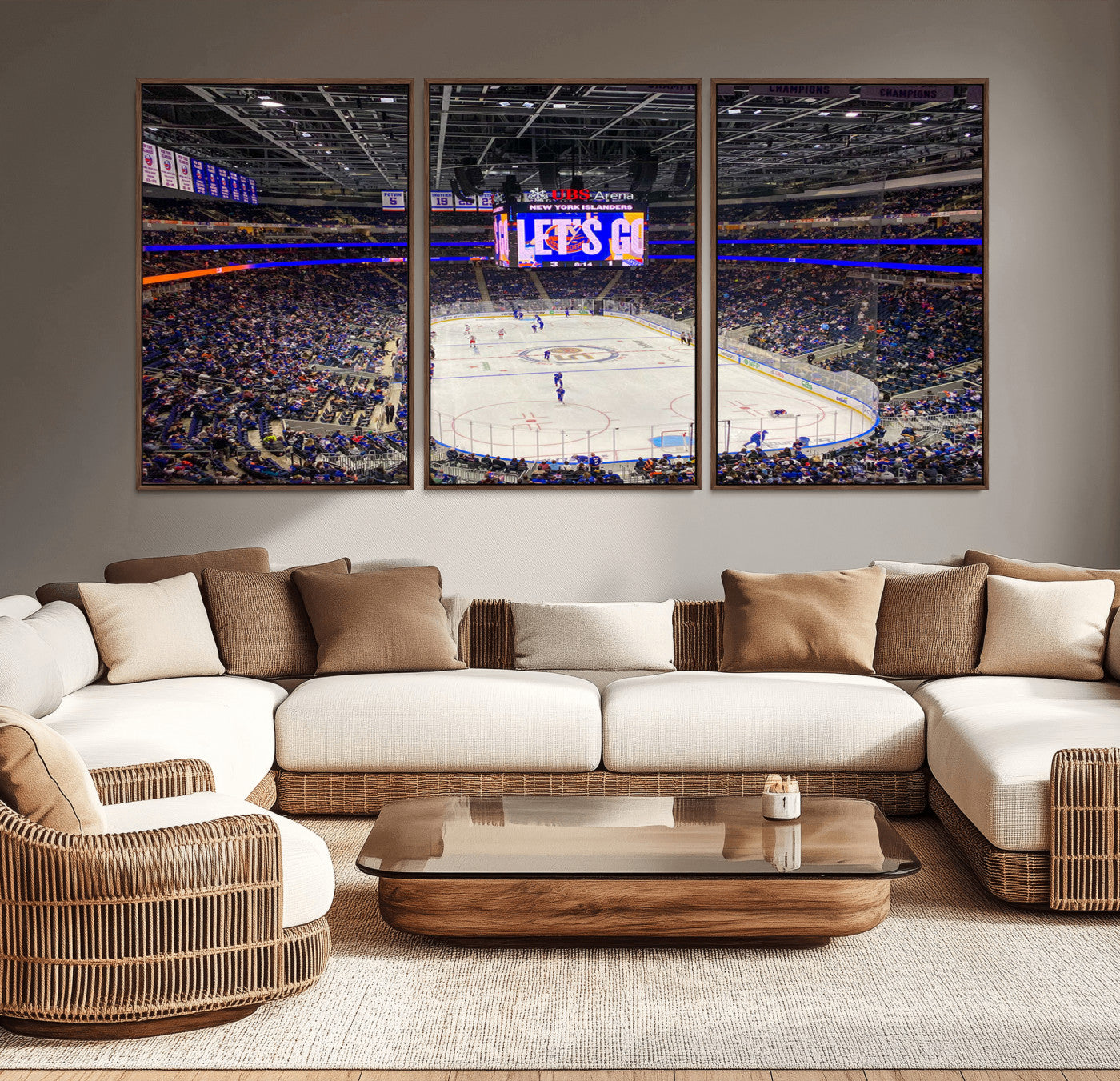 -UBS Arena Elmont New York Islanders Ice Hockey Wall Art, UBS Arena Elmont Wall Art Canvas Print