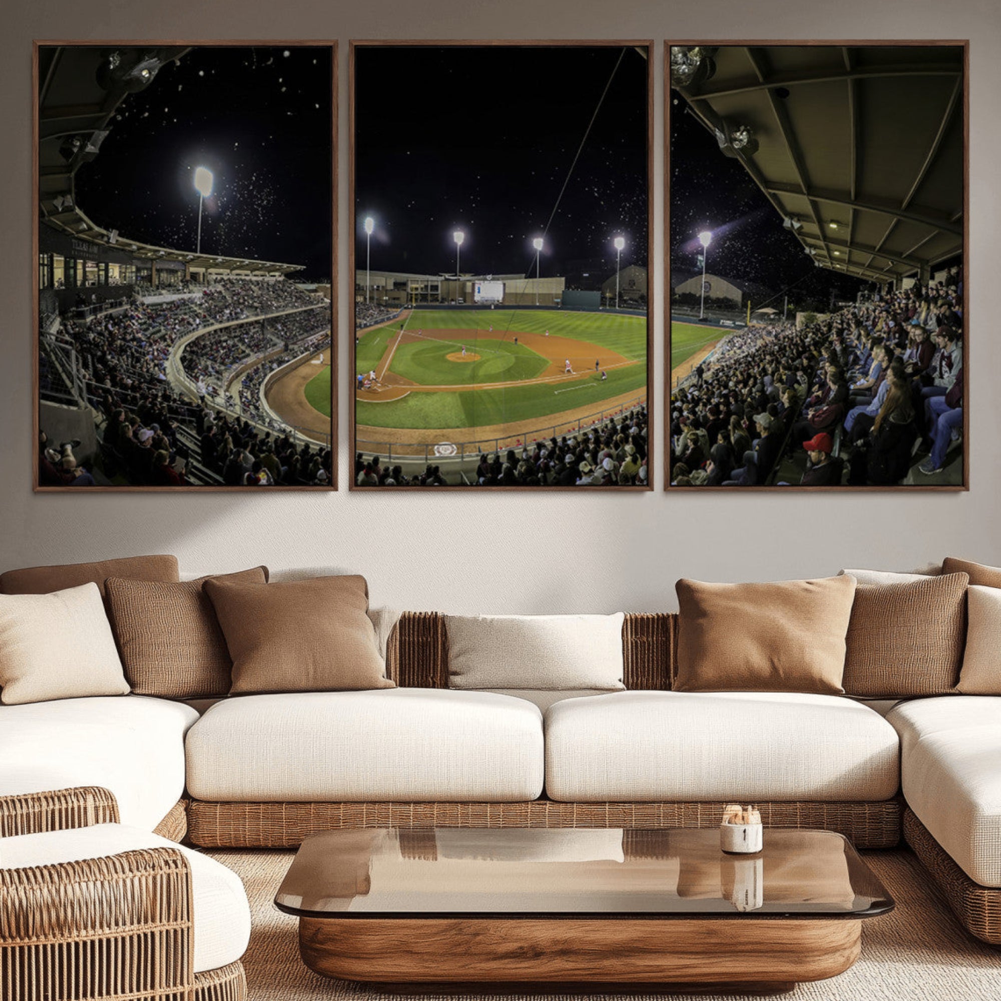10262-MGV-CV-36X24-Olsen Field at Blue Bell Park - Texas A&M Aggies Baseball Stadium Wall Art Canvas Print