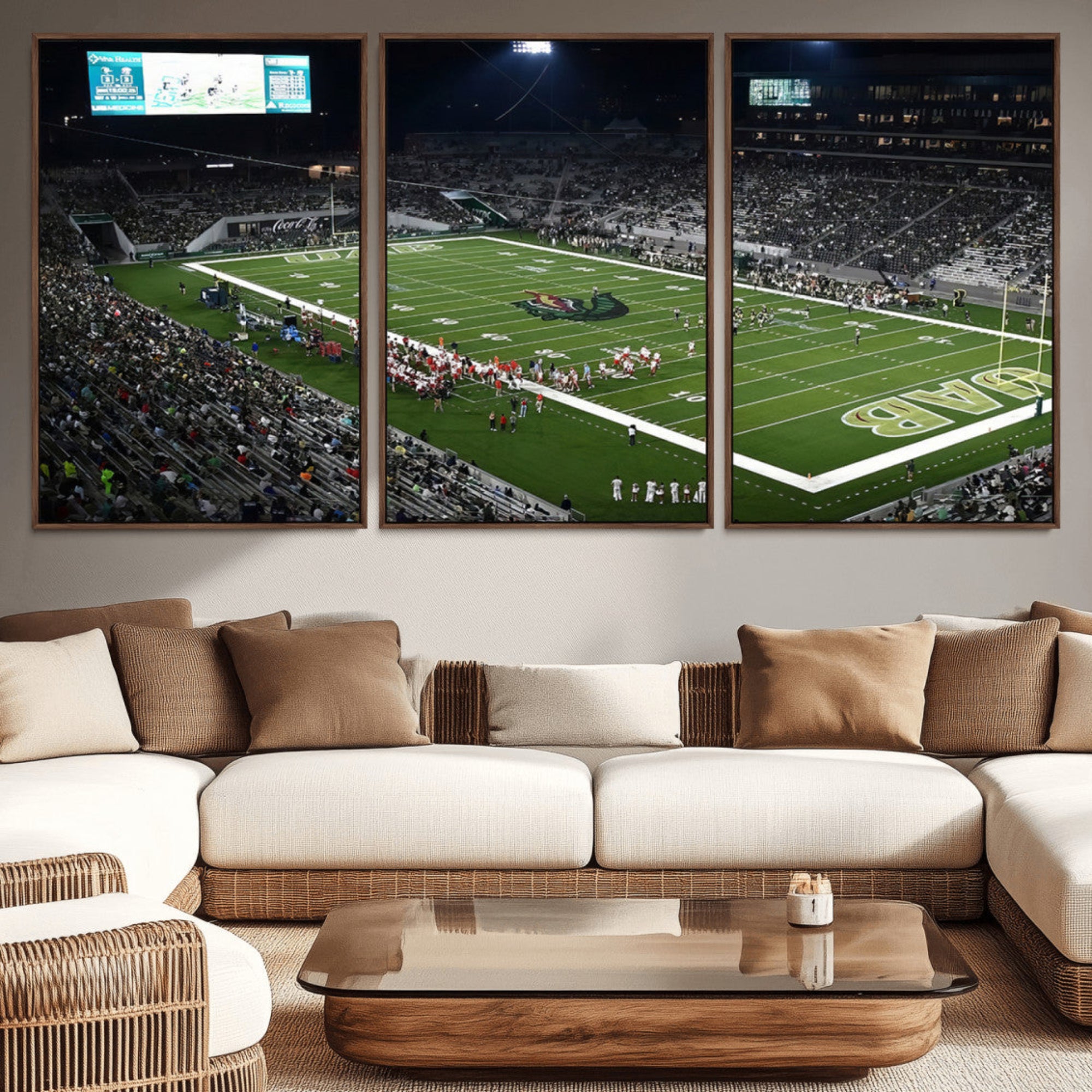81740-MGV-CV-36X24-UAB Blazers Football Team Print - Birmingham Protective Stadium Wall Art Canvas Print