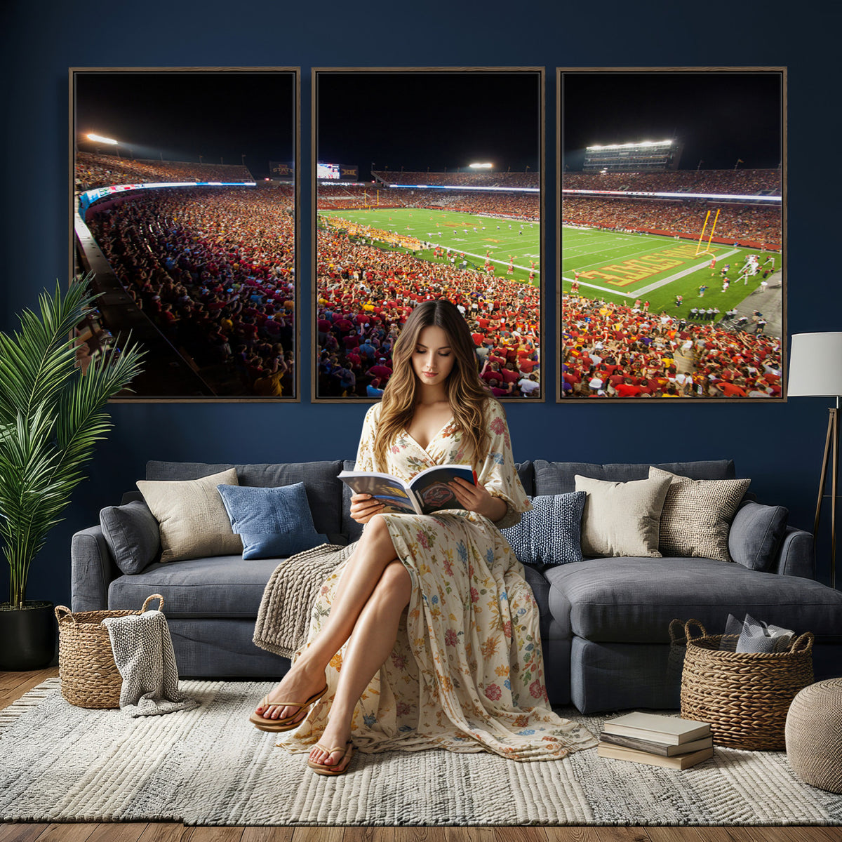 35139-MGV-CV-36X24 - Iowa State University Cyclones Canvas Print, Jack Trice Stadium