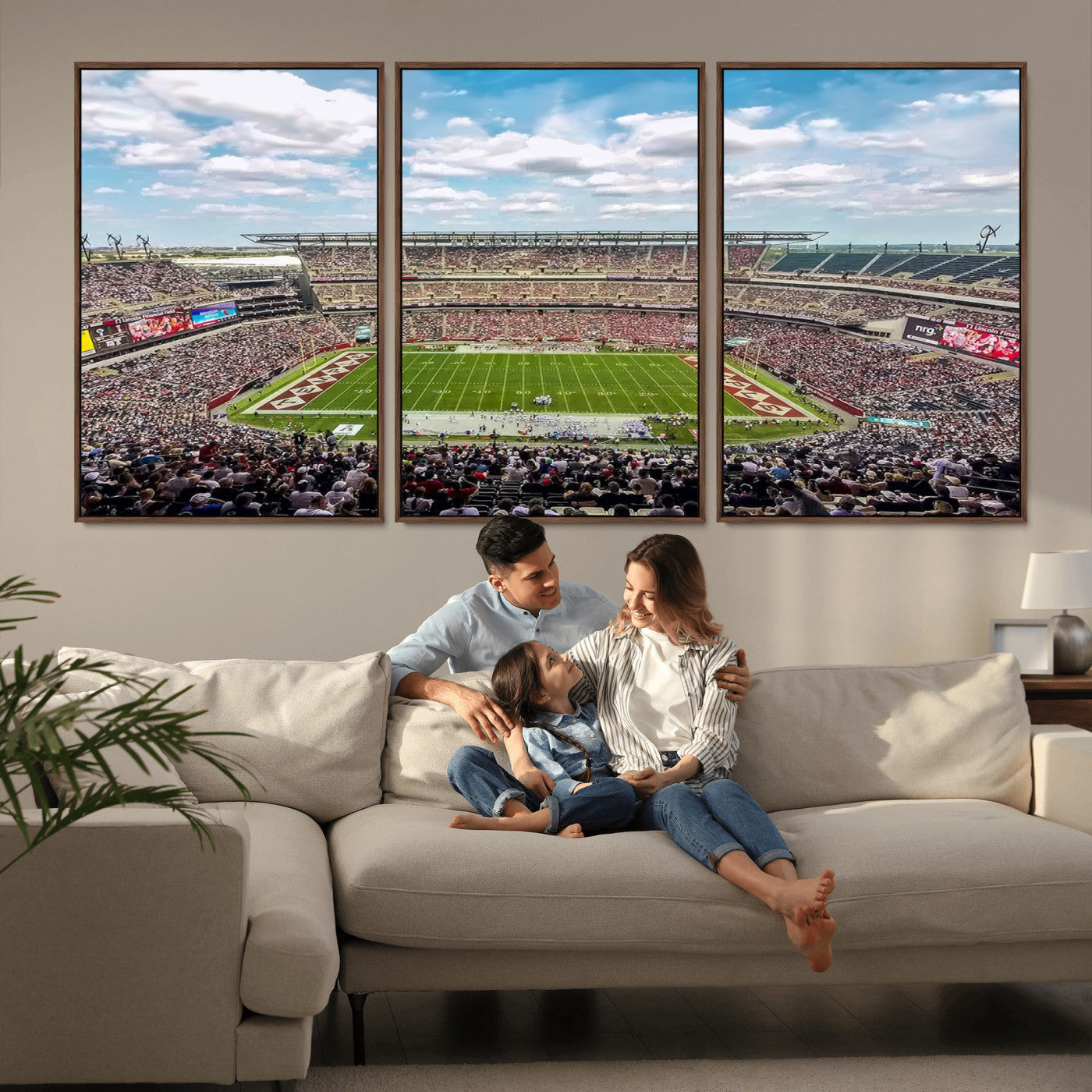 MGV-FC-60X30-3P - The Temple University Owls Athletics Team Print - Philadelphia Lincoln Financial Field Stadium Wall