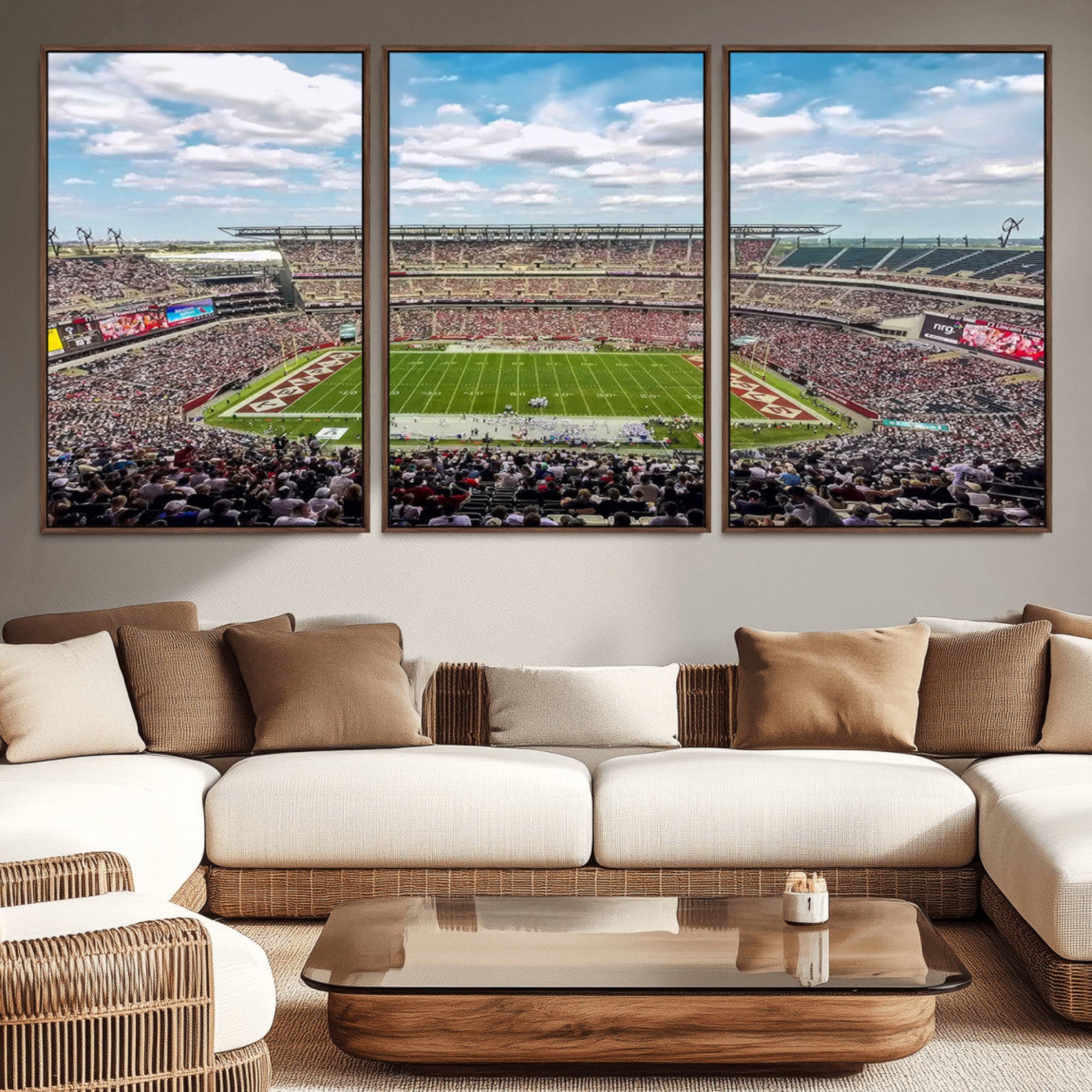 29243-MGV-CV-36X24-The Temple University Owls Athletics Team Print - Philadelphia Lincoln Financial Field Stadium Wall