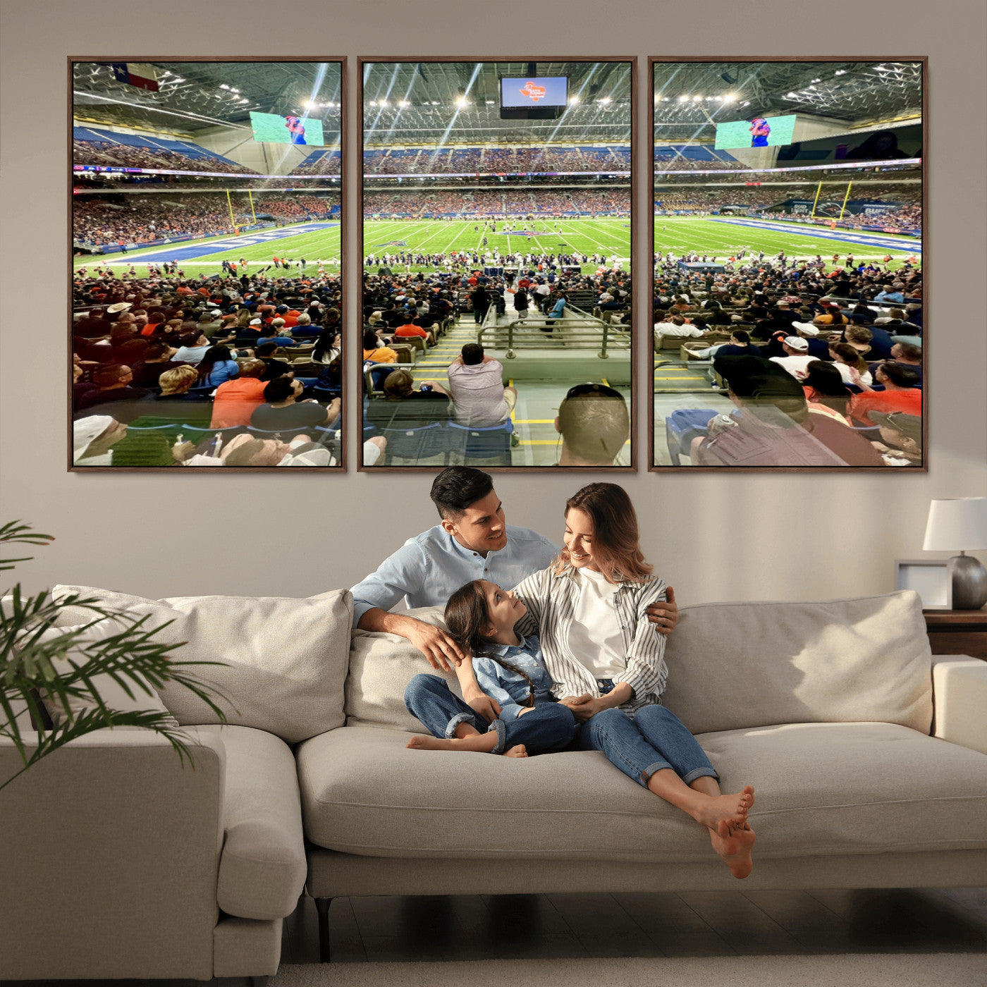 MGV-FC-60X30-3P - The University of Texas at San Antonio Roadrunners Football Team Print - San Antonio Alamodome Wall