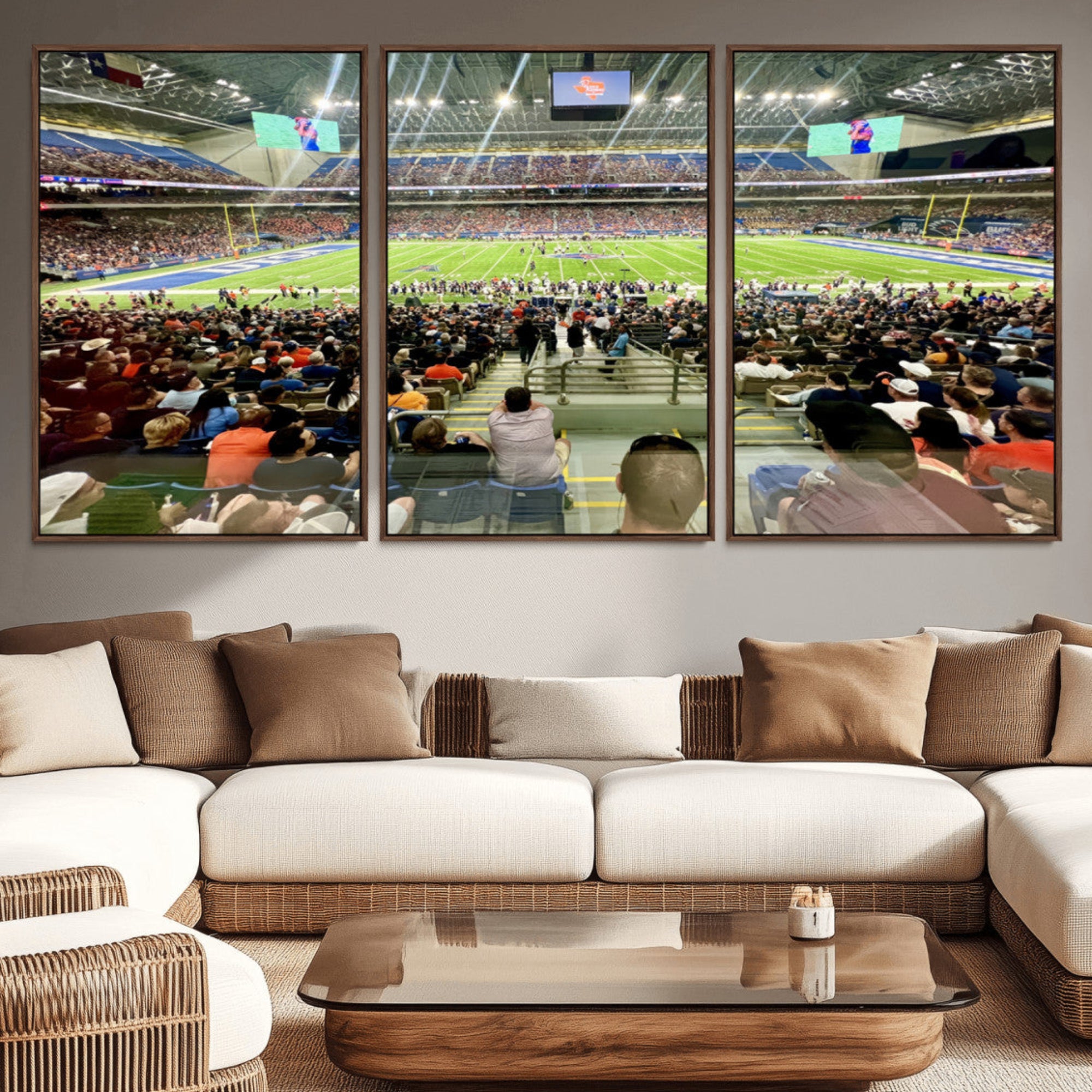 57279-MGV-CV-36X24-The University of Texas at San Antonio Roadrunners Football Team Print - San Antonio Alamodome Wall