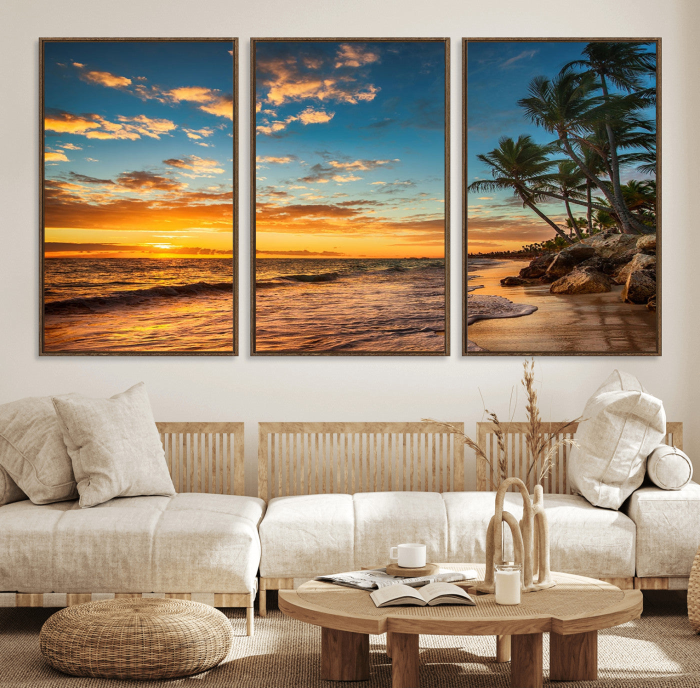 26281-MGV-FC-60X30-3P_Walnut-Sunset Wall Art Canvas Print