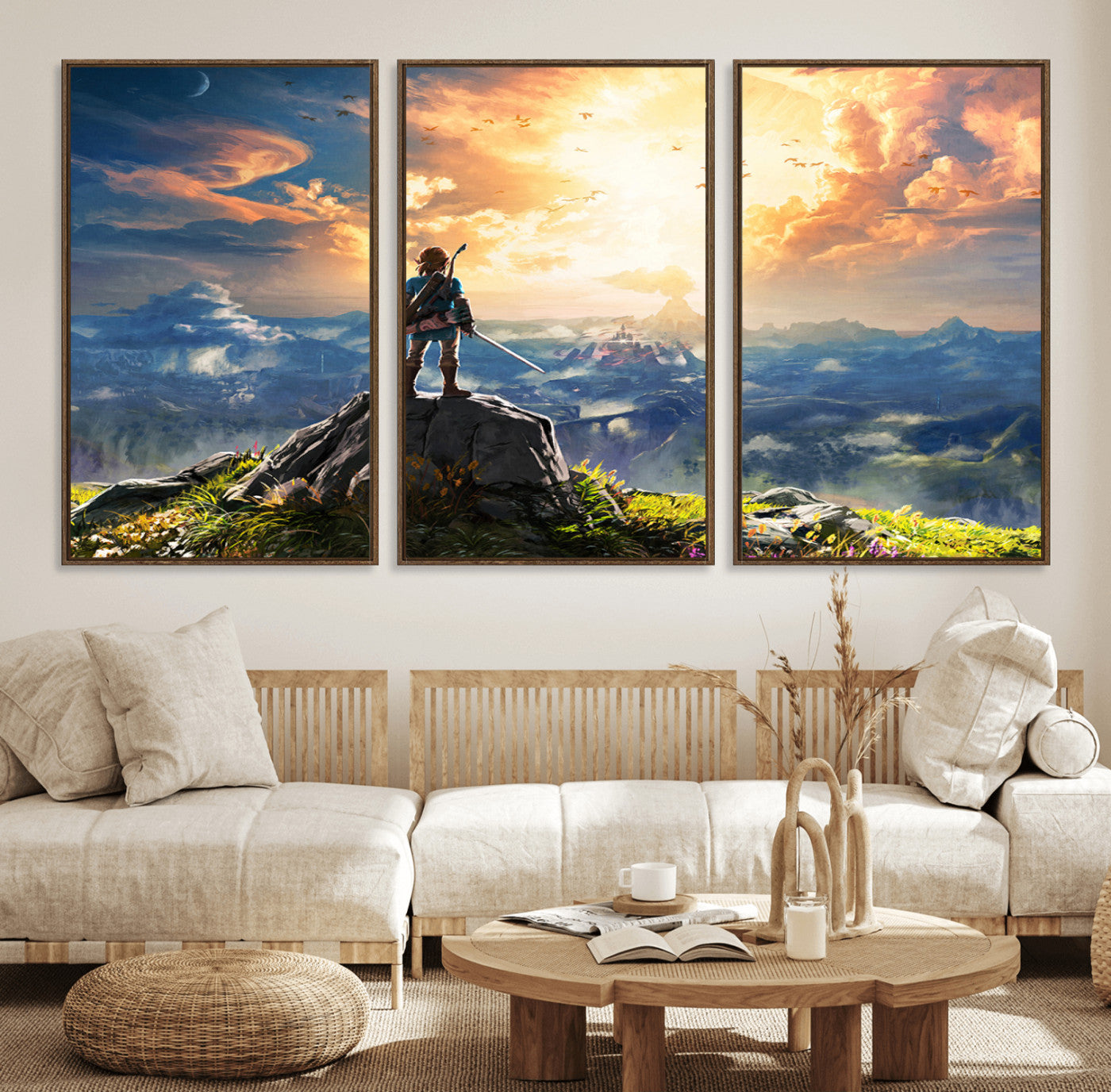 MGV-FC-60X30-3P - Legend of Zelda Breath of the Wild Game Wall Art Canvas, Legend of Zelda Canvas Print