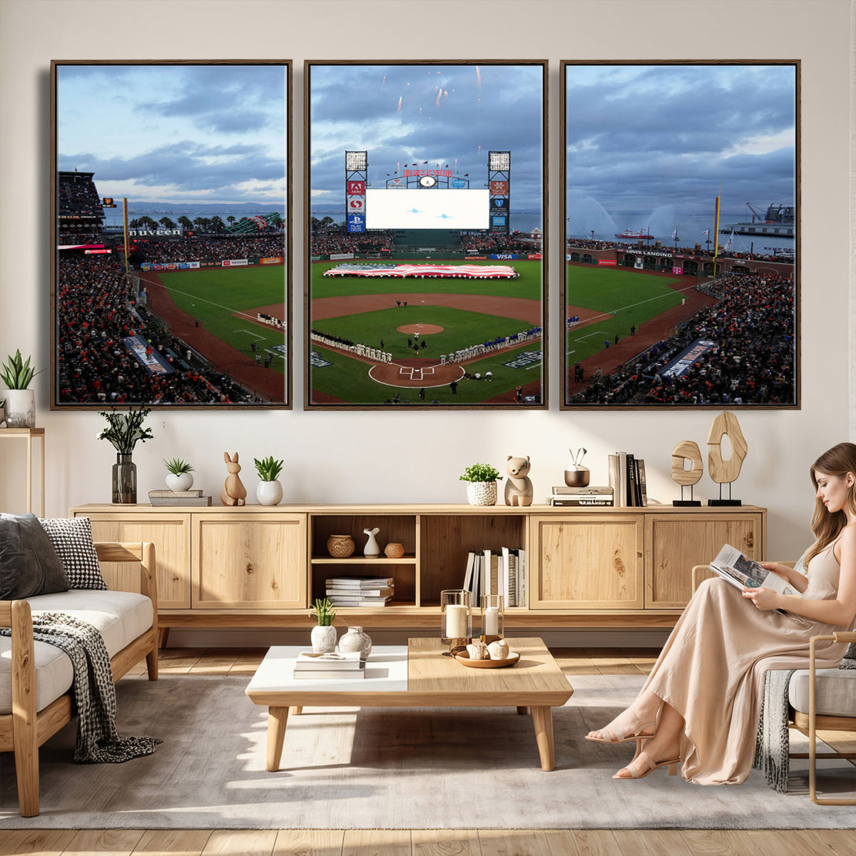 44631-MGV-CV-36X24 - Oracle Park San Francisco Giants Wall Art | Oracle Park Stadium Canvas Print